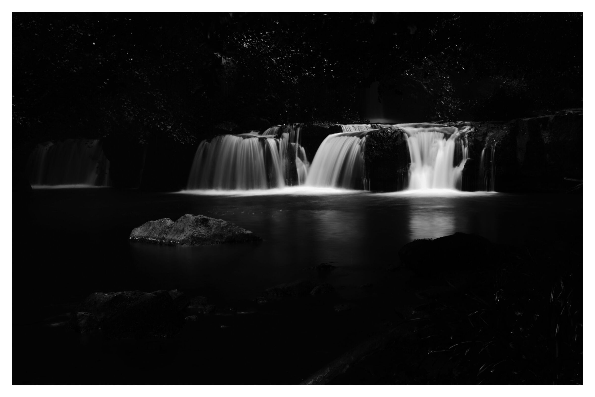 Black and white waterfalls...