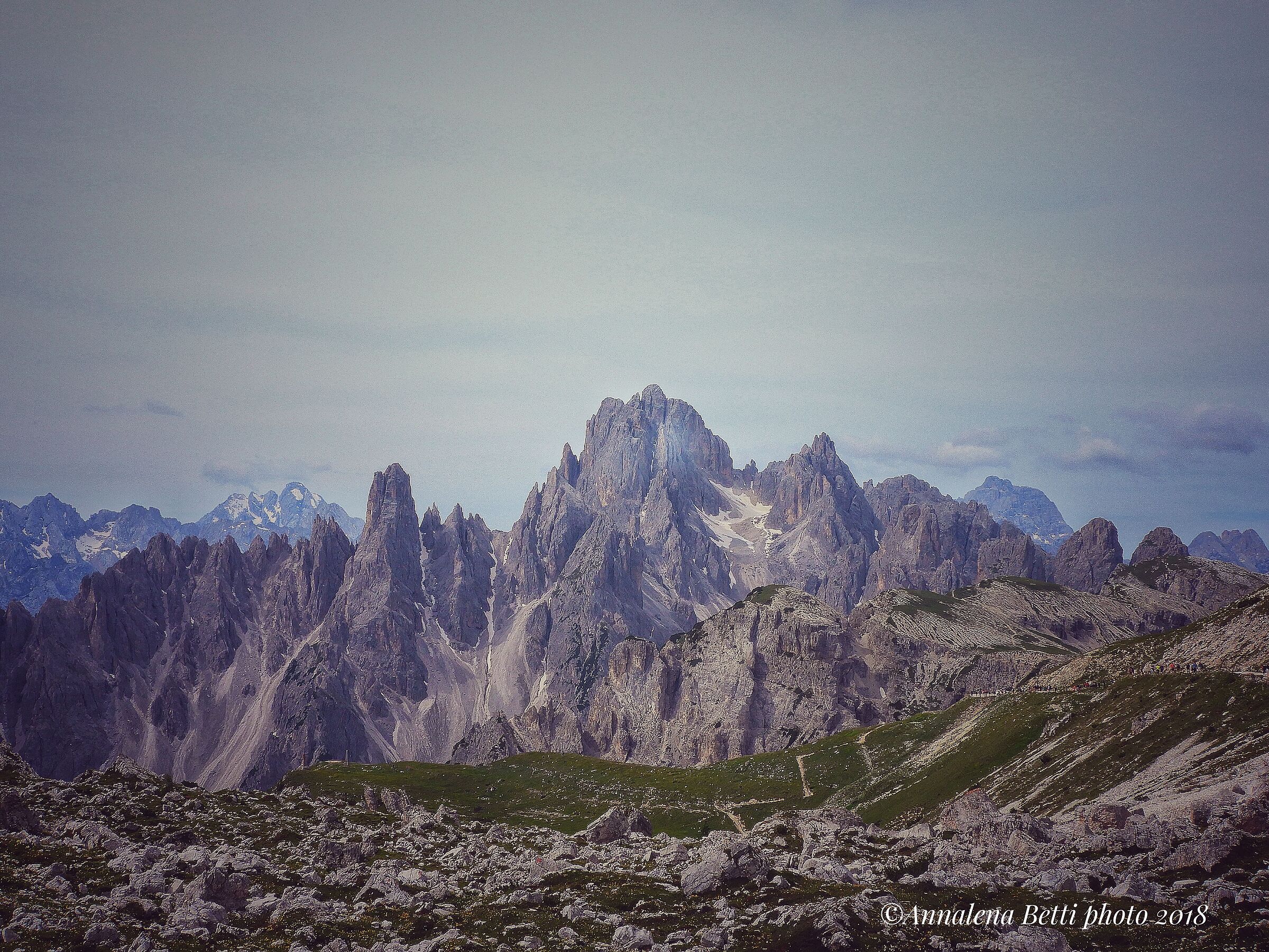 The Cadini Mountains group in the Dolomites ...