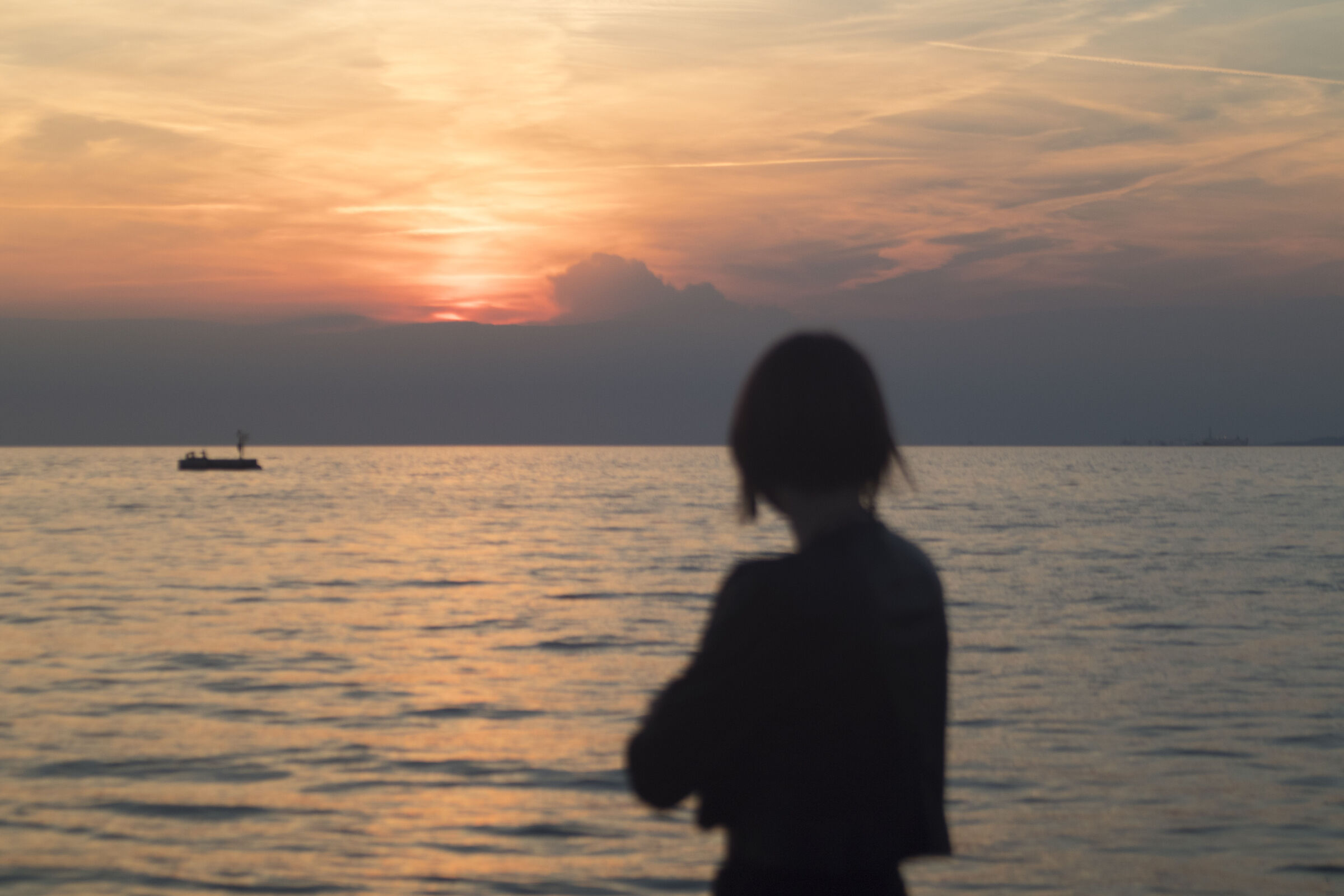 sunset silhouette...