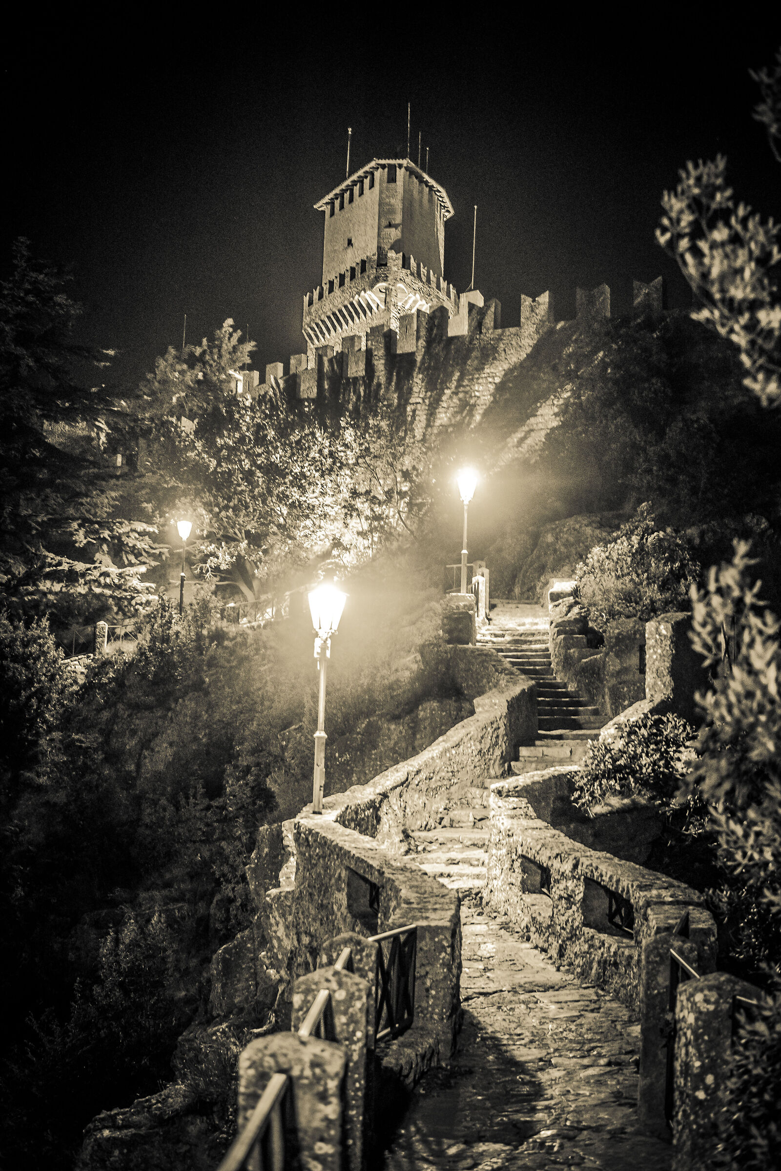 San Marino by night...