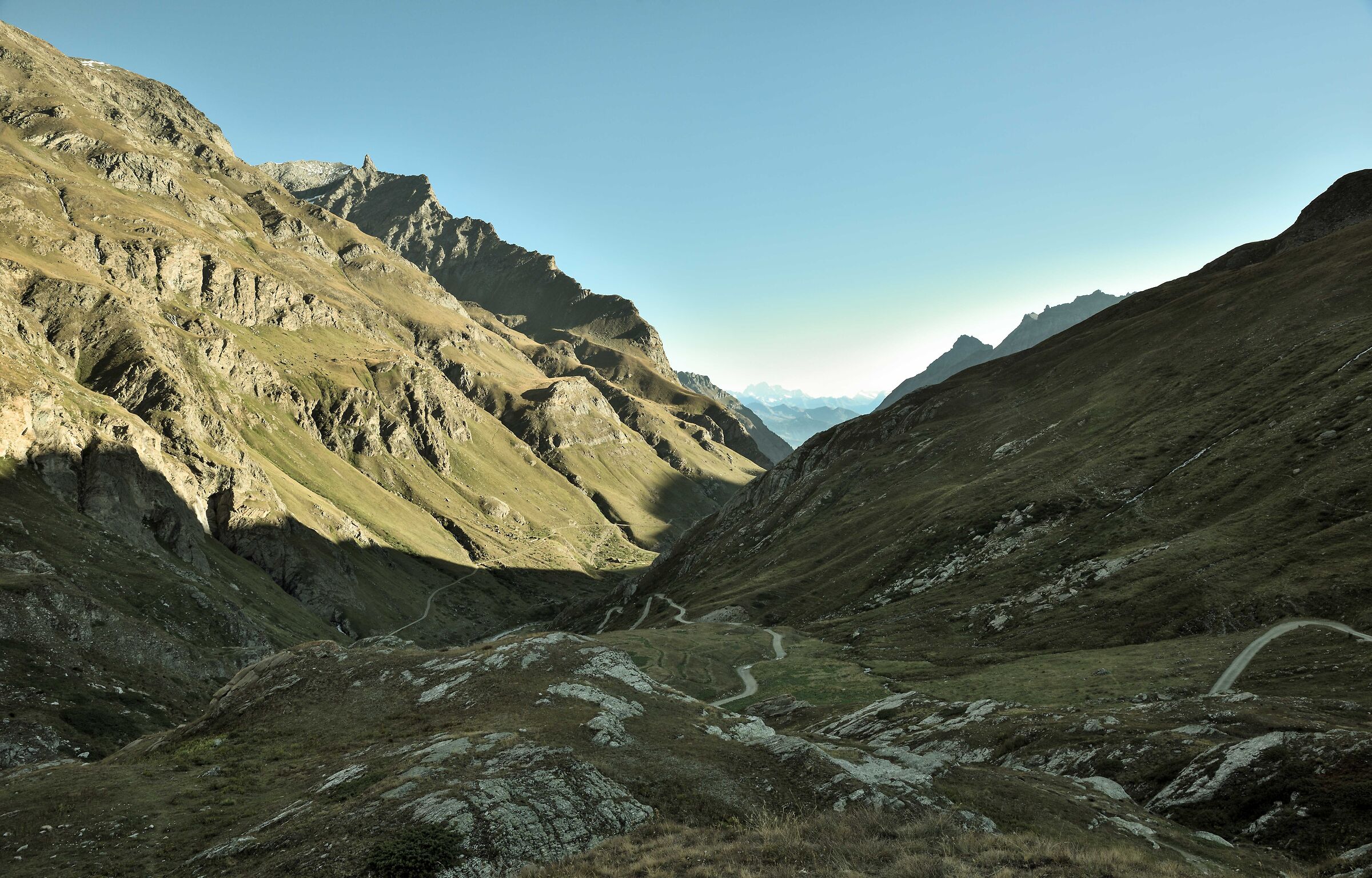 Val di Rhemes the final ascent route from Thumel...