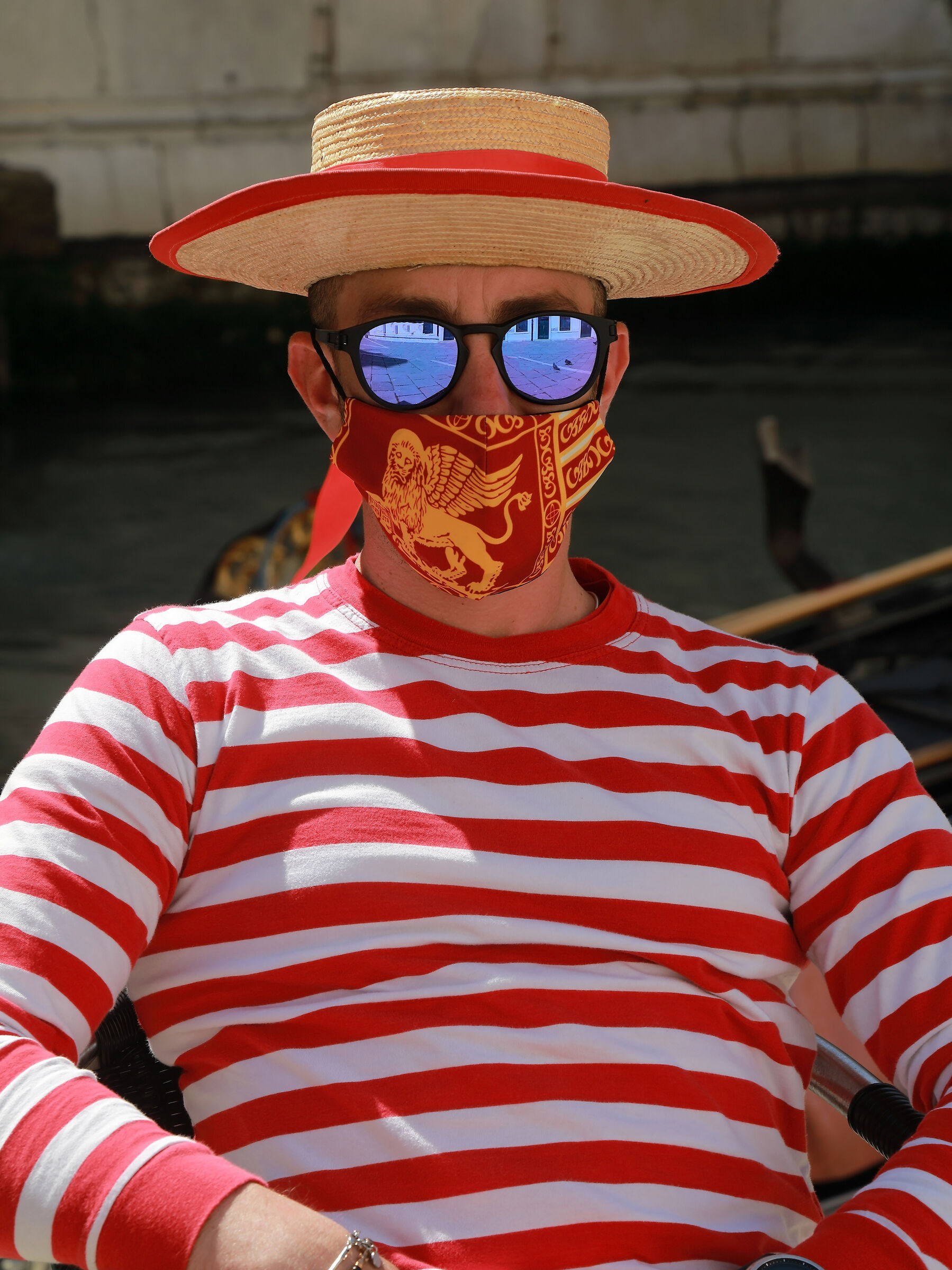 The gondolier of the pandemic era...