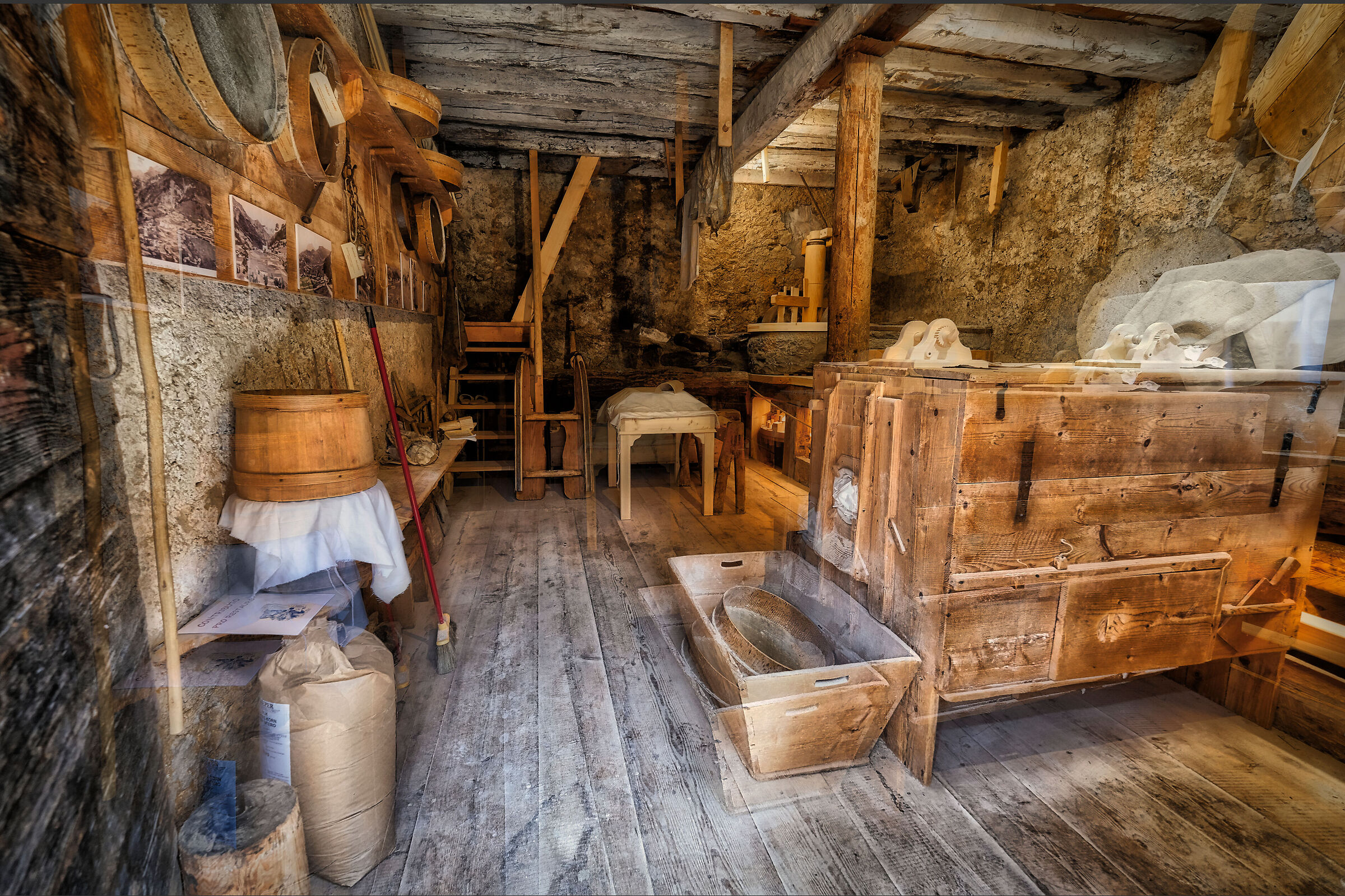 Interior of the Mill of Toffol...