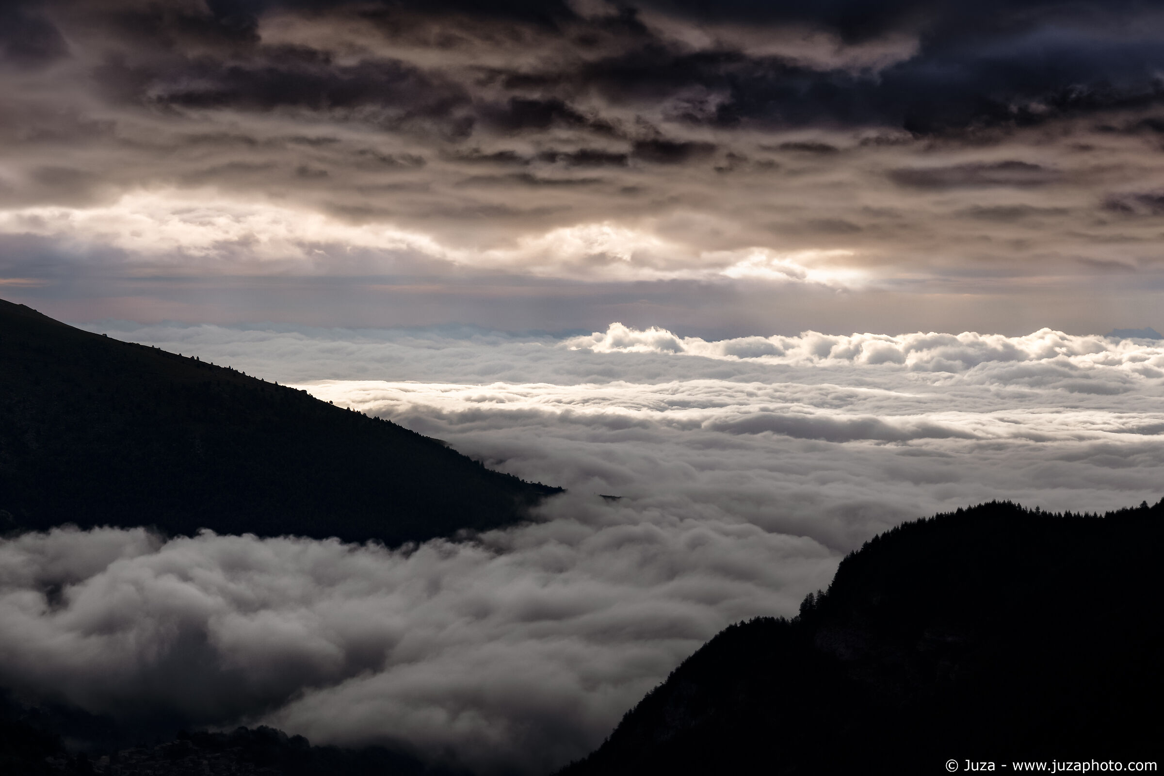 Storm on the sea of clouds...