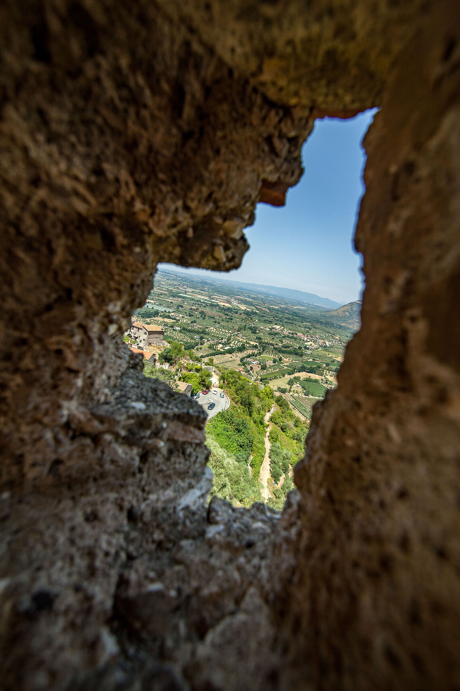 View from the Castle of Sermoneta...
