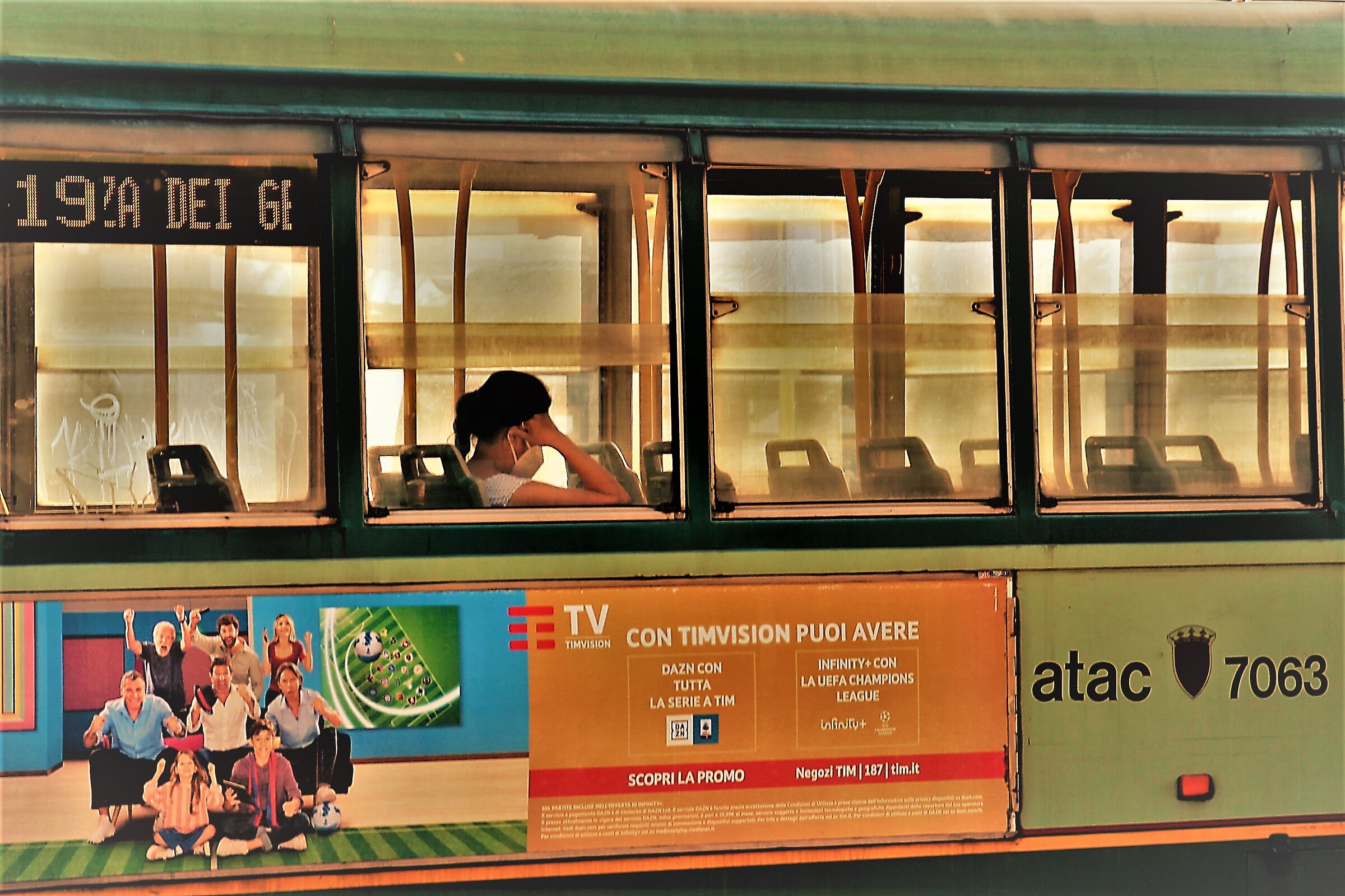 Summer vacuum on a tramway...