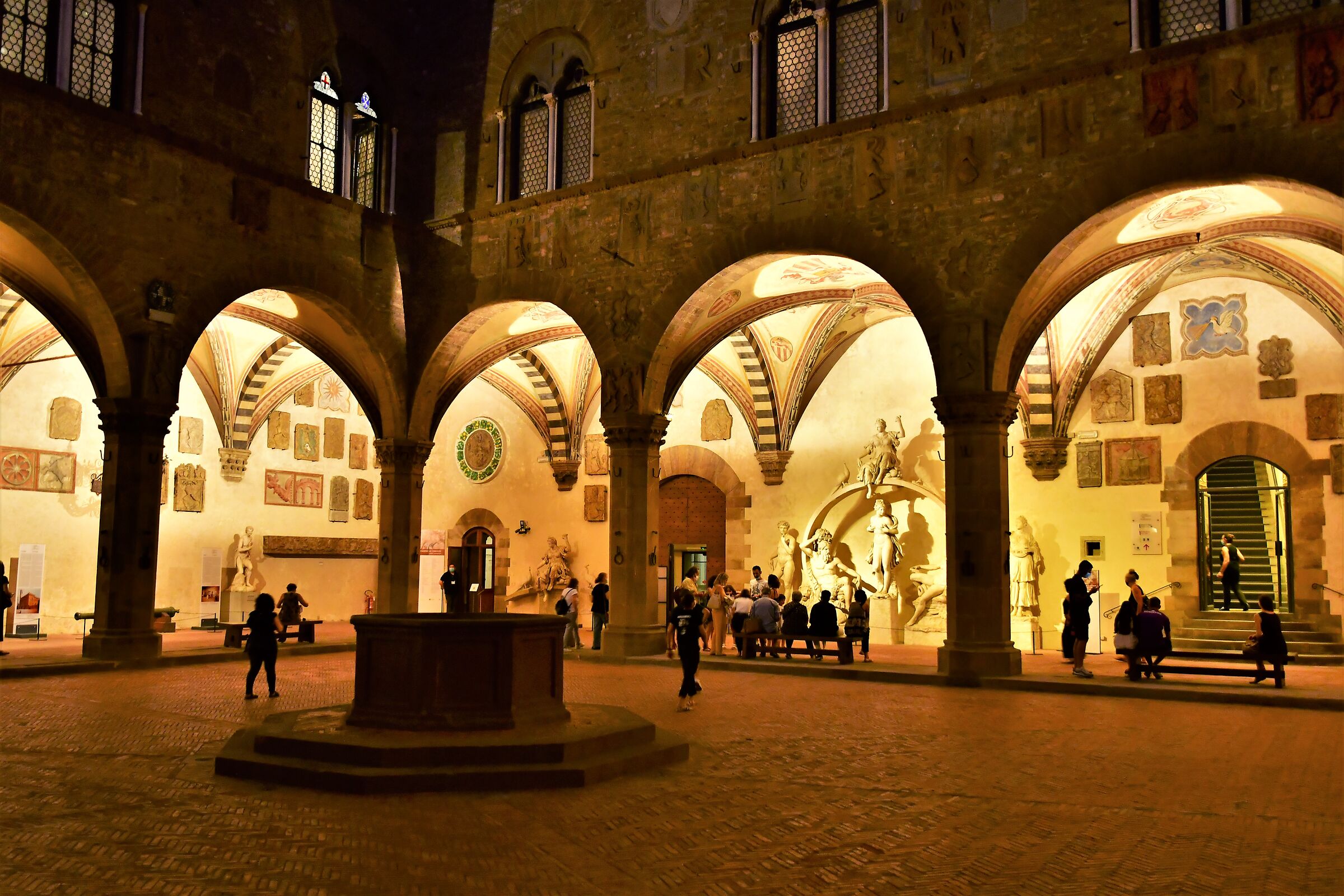 Museo del Bargello, cortile principale, a Firenze....