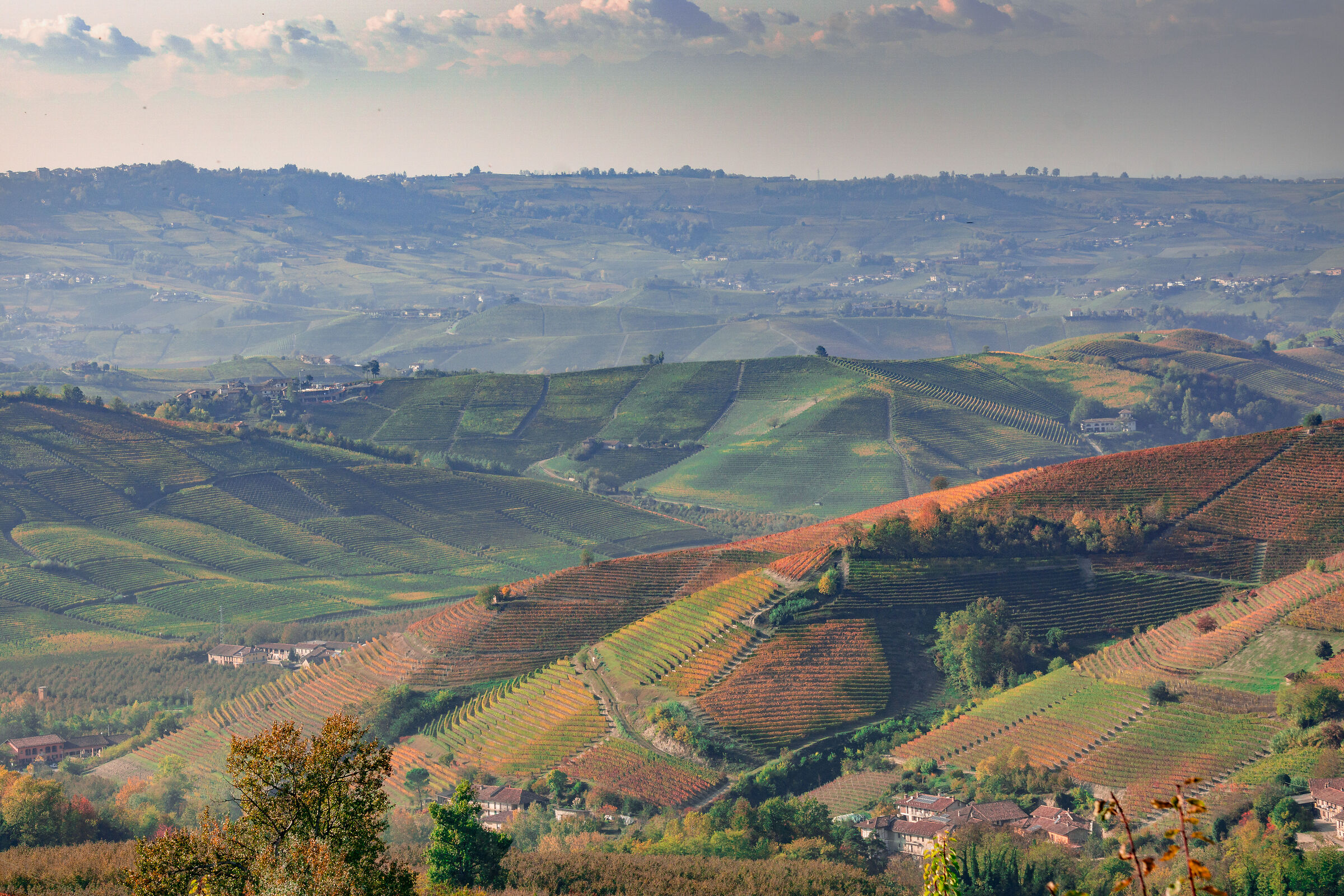 Panorama con nuvole - Langhe...