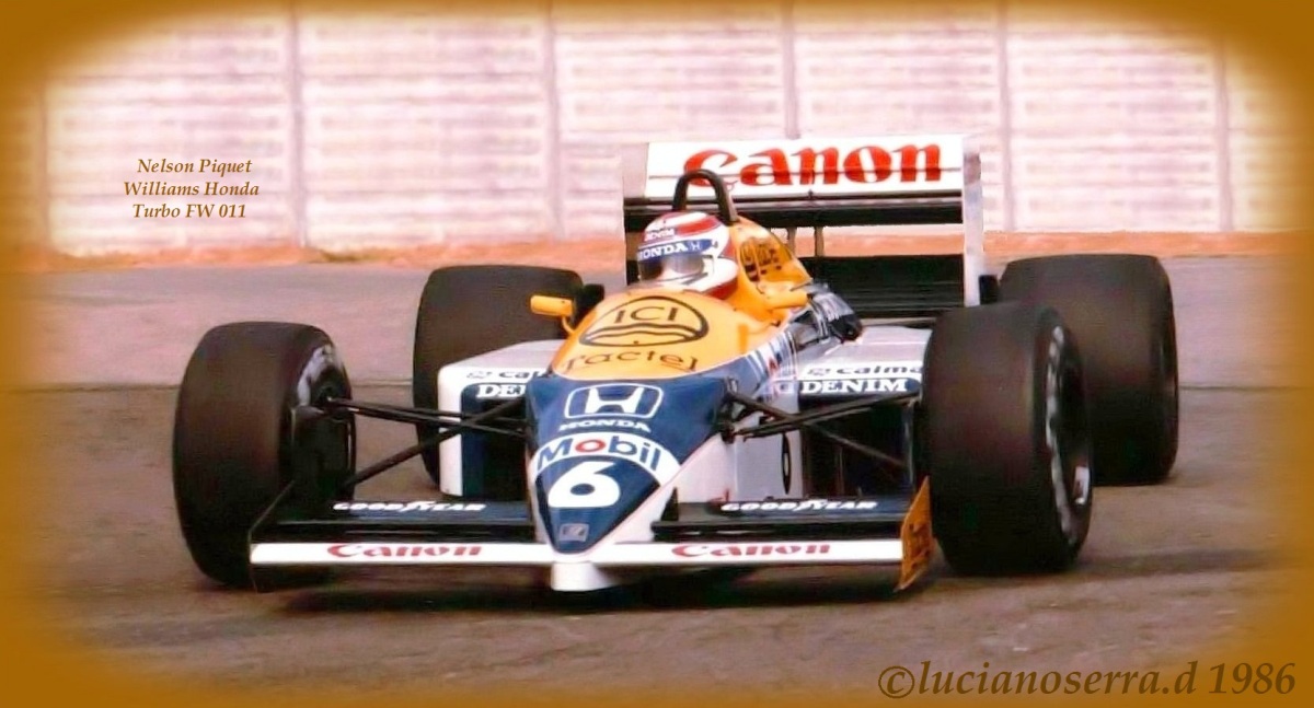 Nelson Piquet - Williams Honda FW 011 - 1986...