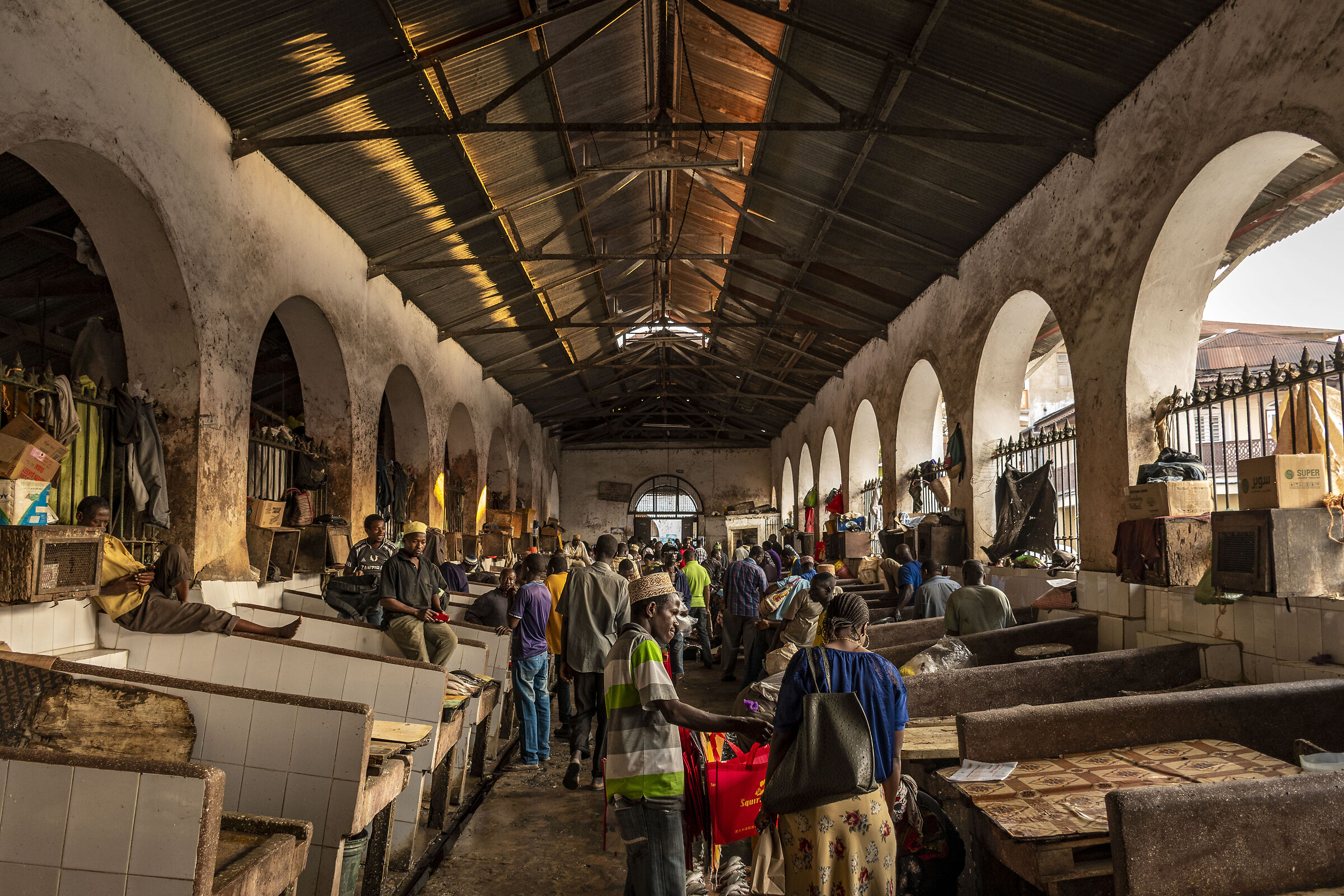 Fish market - Zanzibar - Tanzania -...