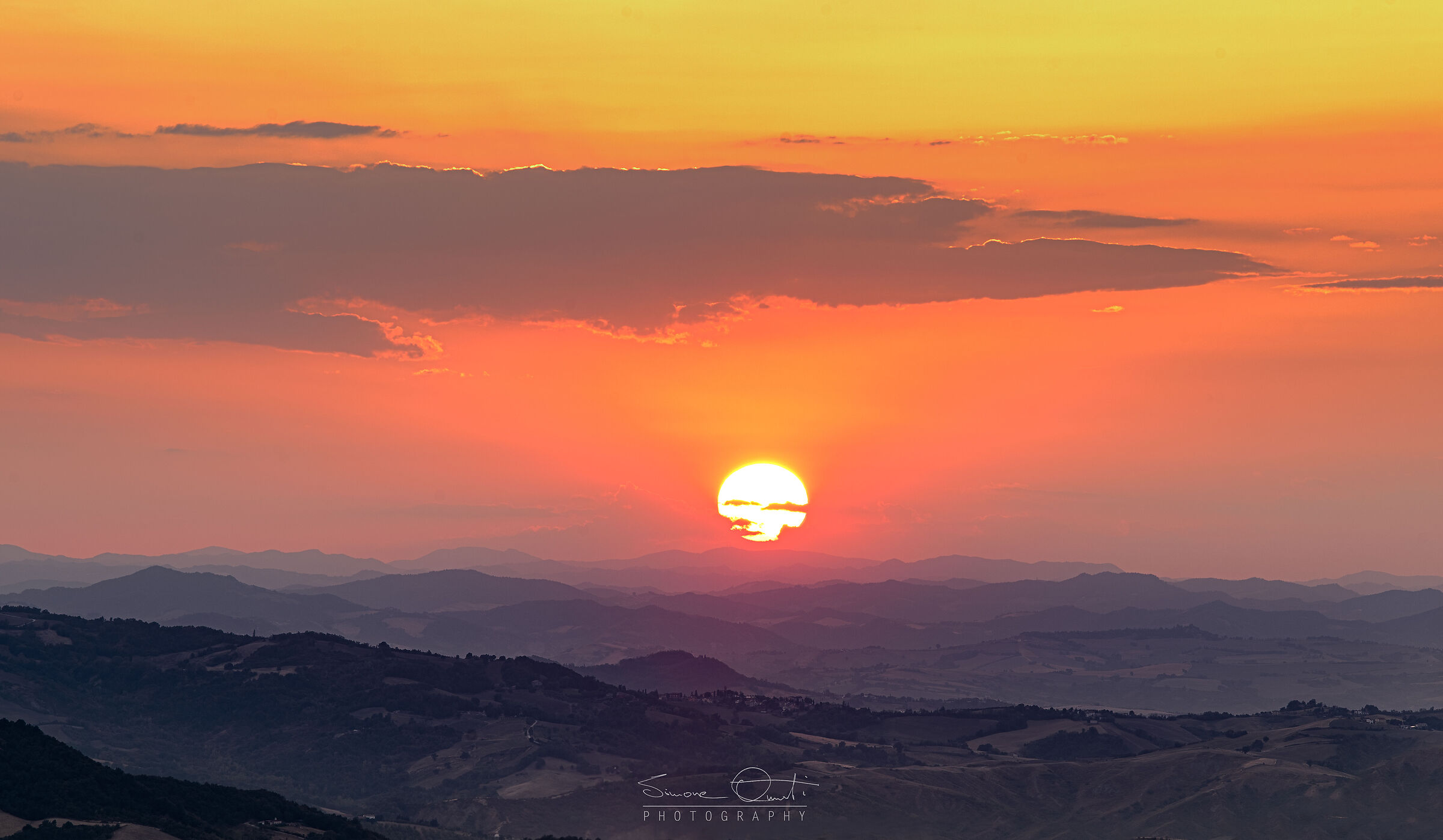 San Marino - Sunset from Monte Titano...