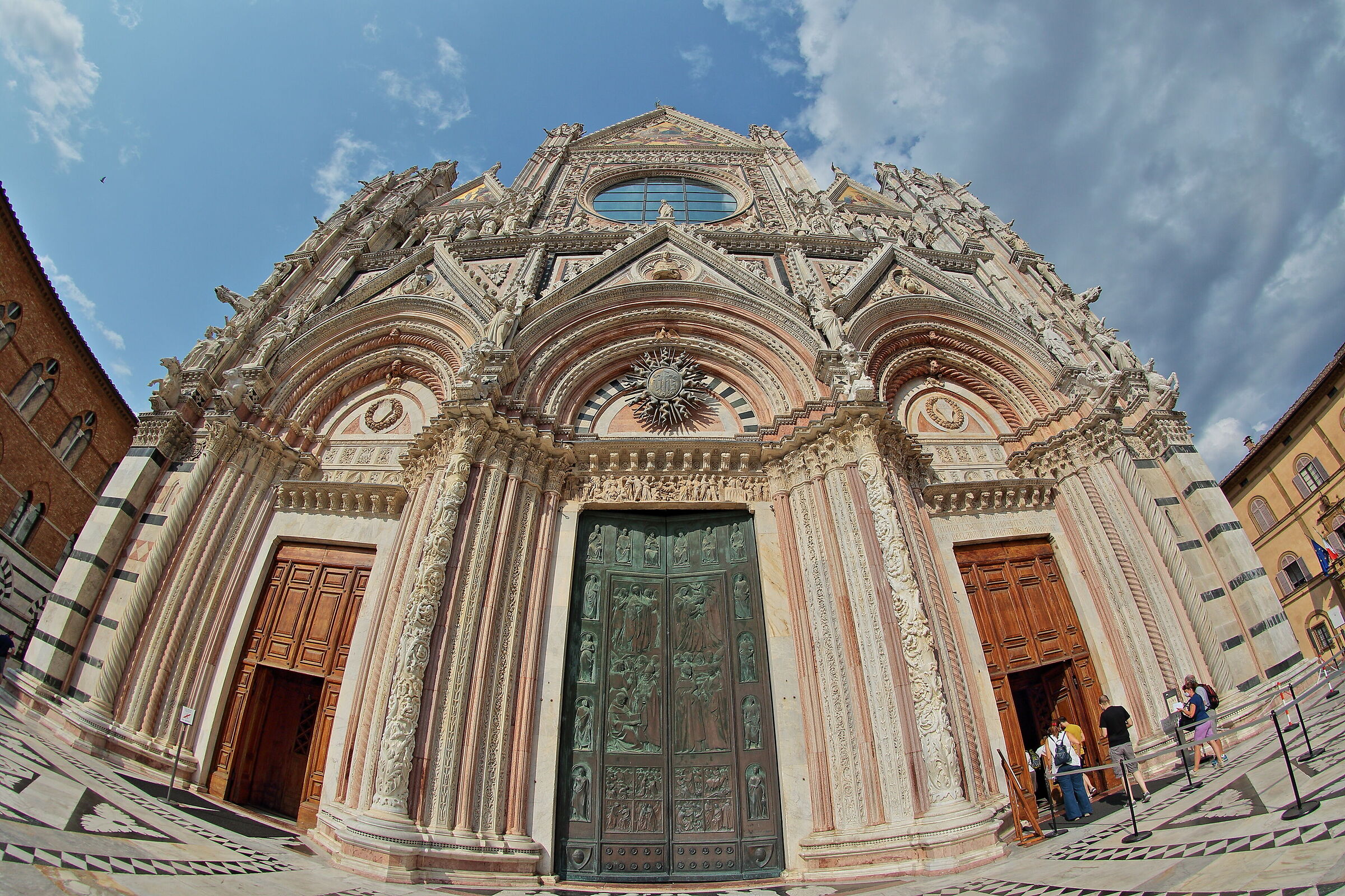 Facade of Siena Cathedral at 8mm...
