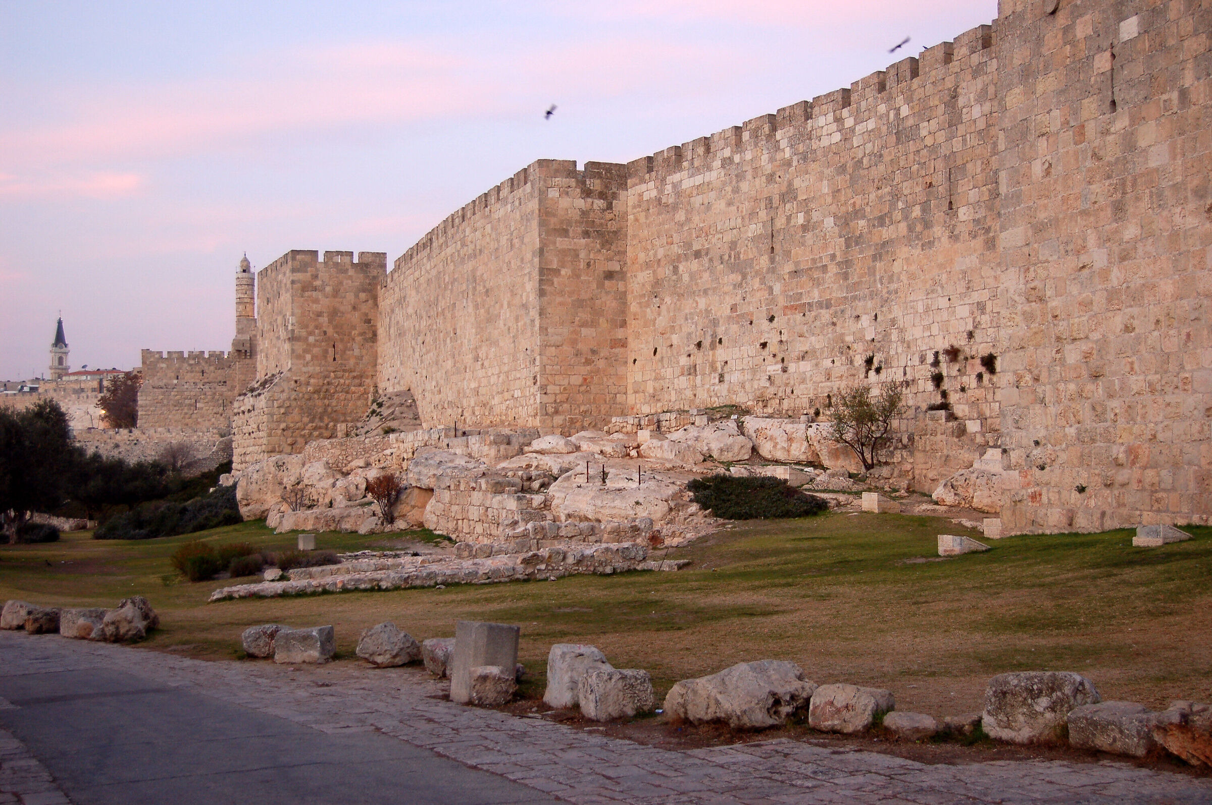 luci del tramonto ( mura di Gerusalemme )...