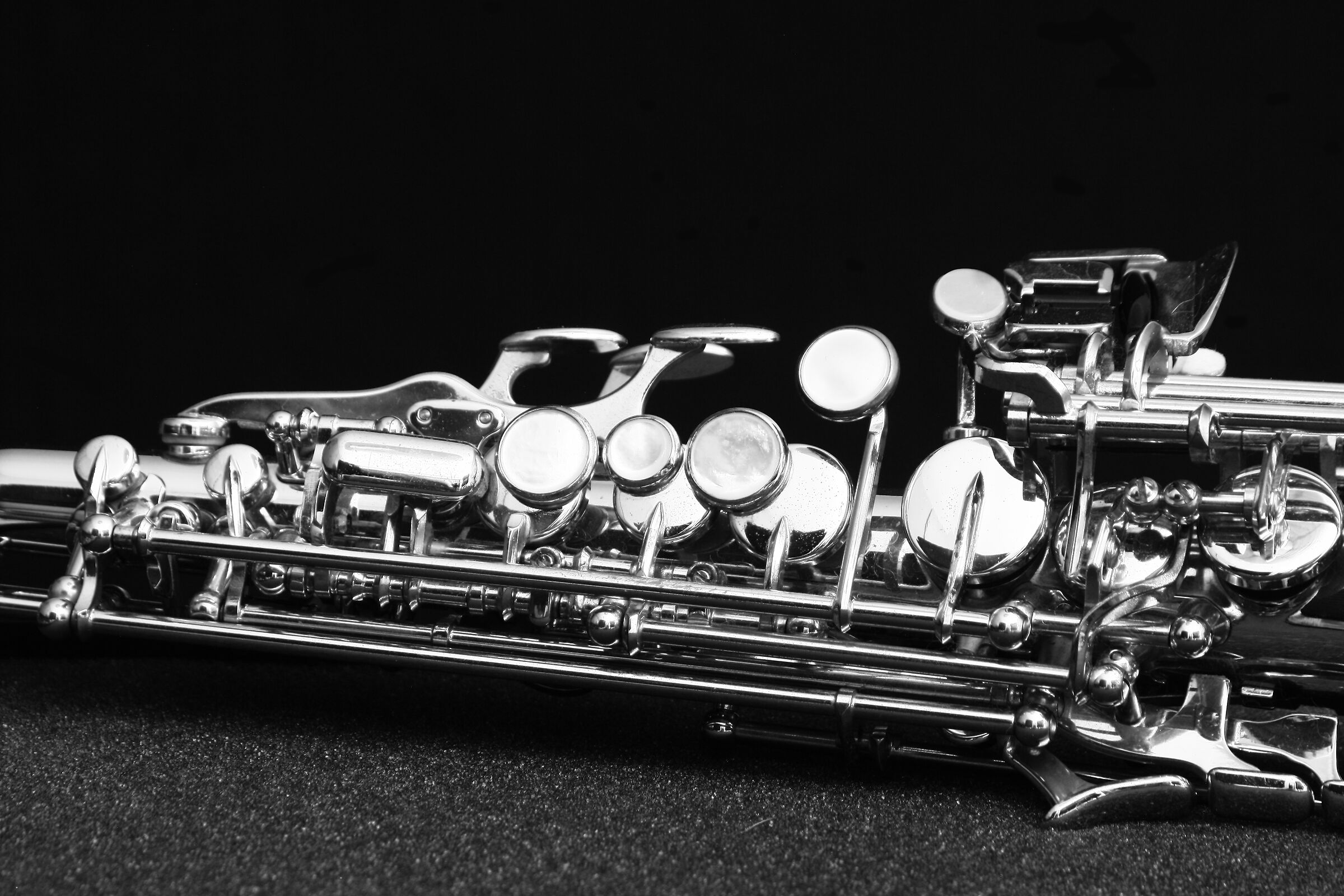 Soprano saxophone...