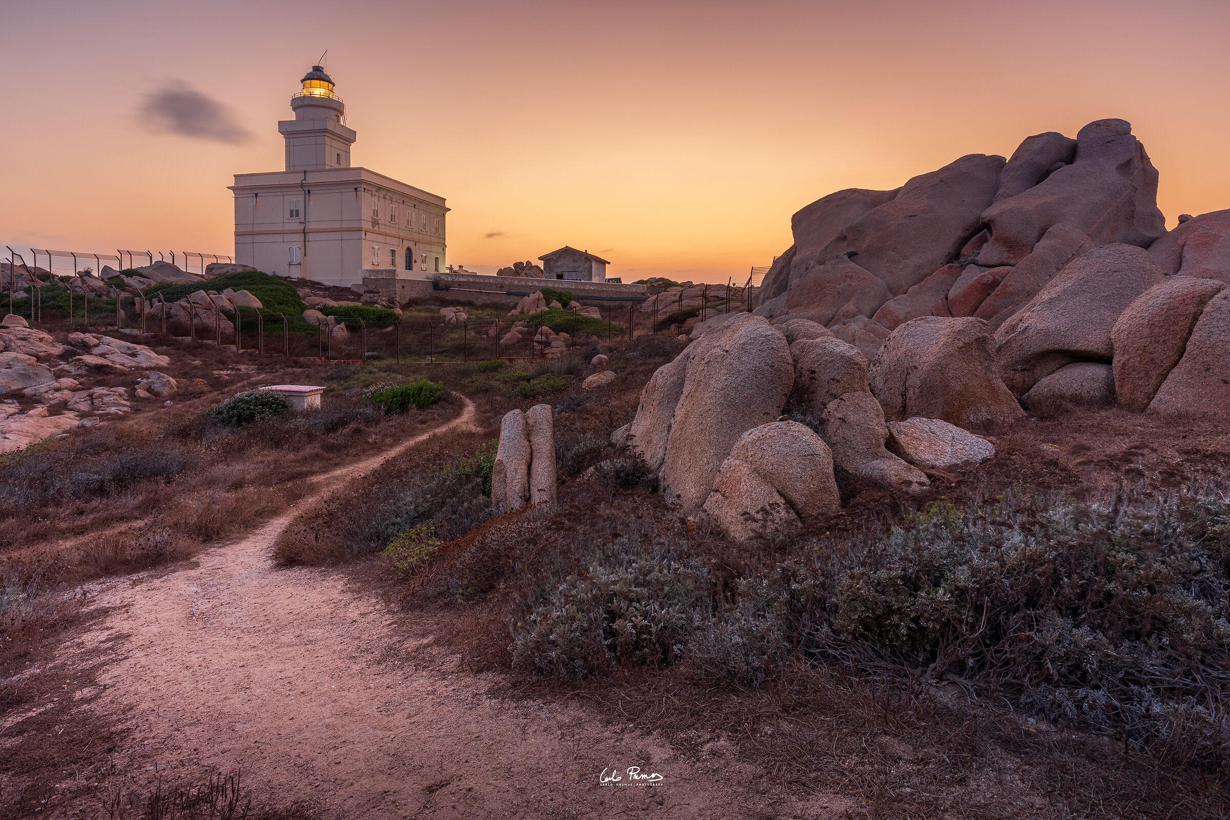 The lighthouse of Capo Testa...