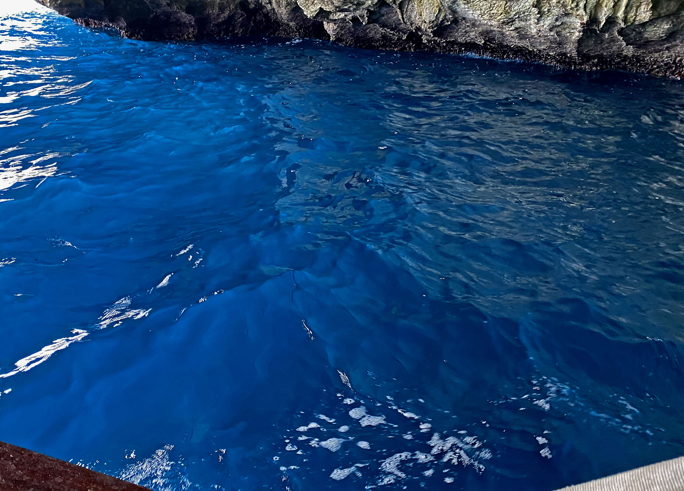 The water of the Blue Grotto...