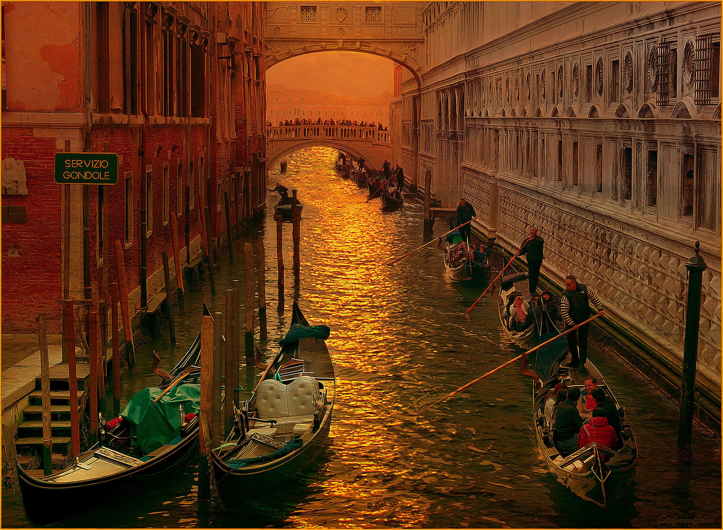 The gondoliers...