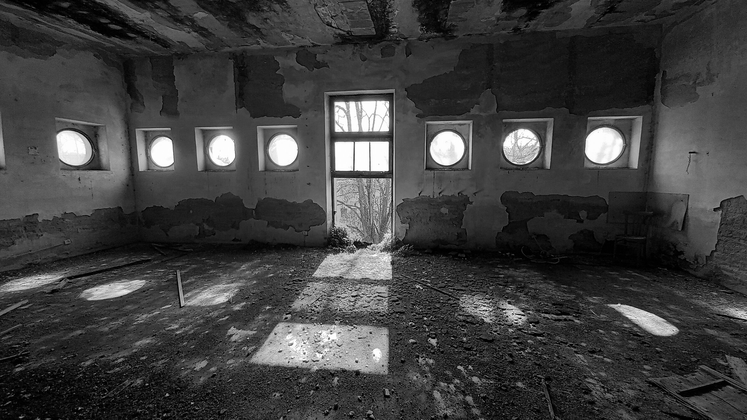 Abandoned psychiatric hospital...
