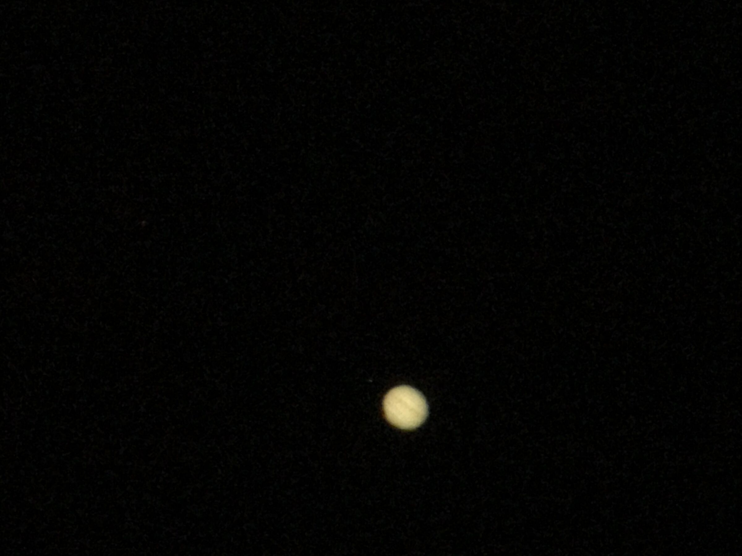 Jupiter a month after the opposition ...