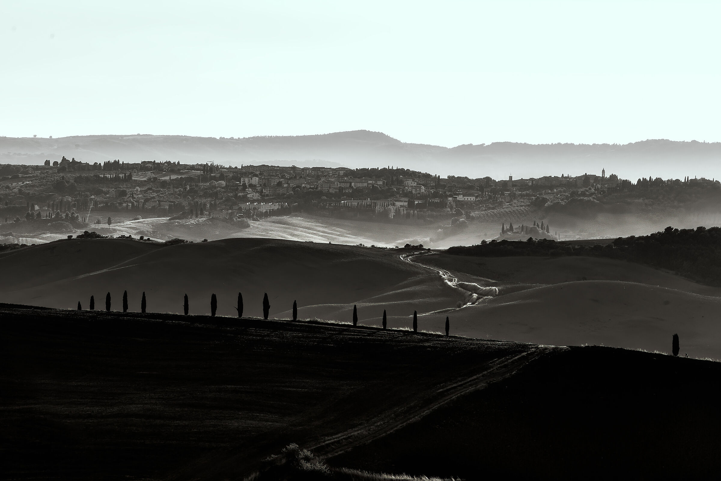 hills in Val d'Orcia...