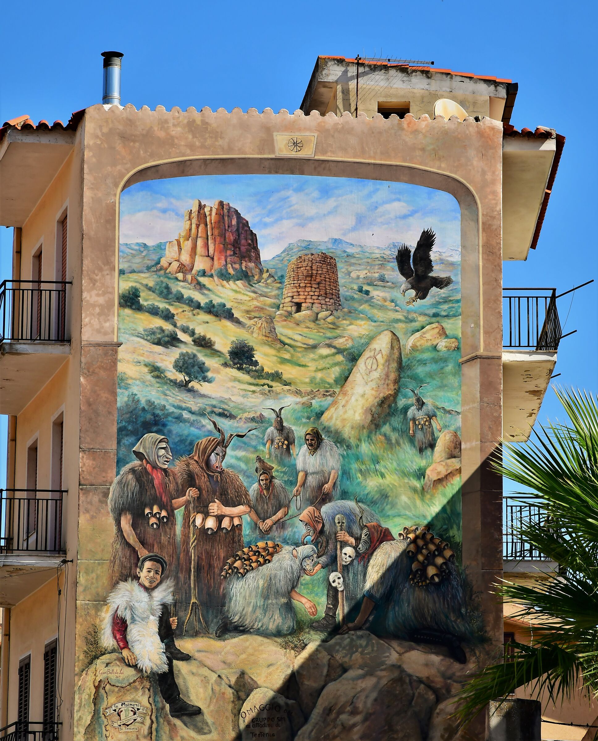 murales  a Tertenia, in Sardegna...