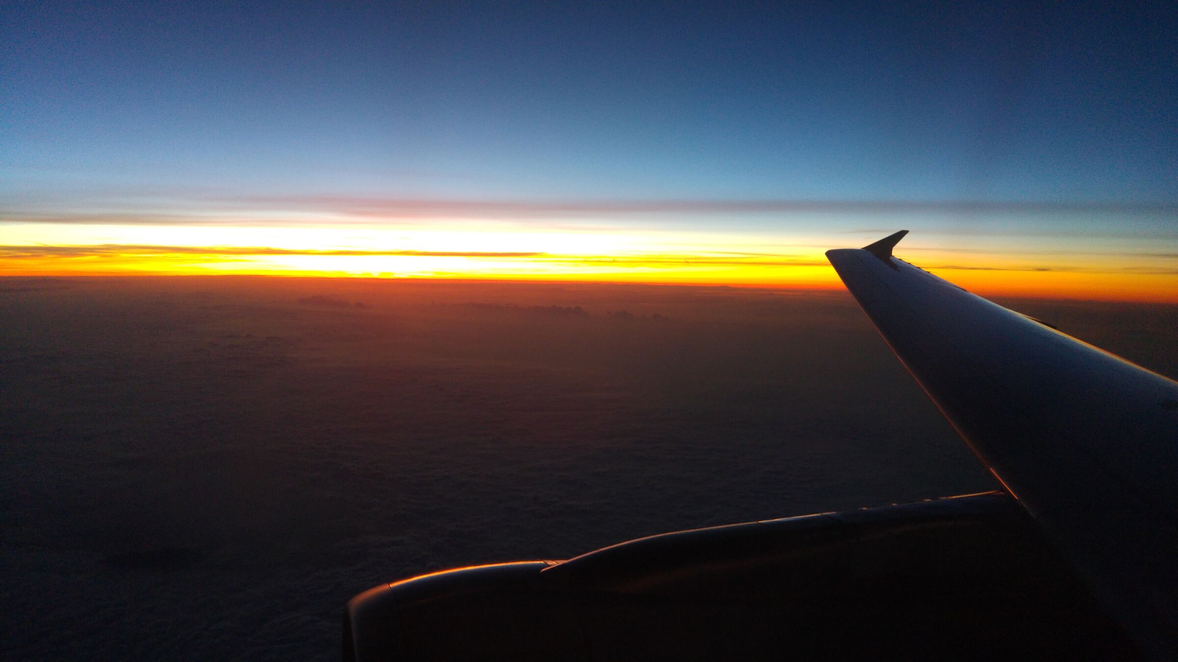 sunrise @ 30,000 ft...