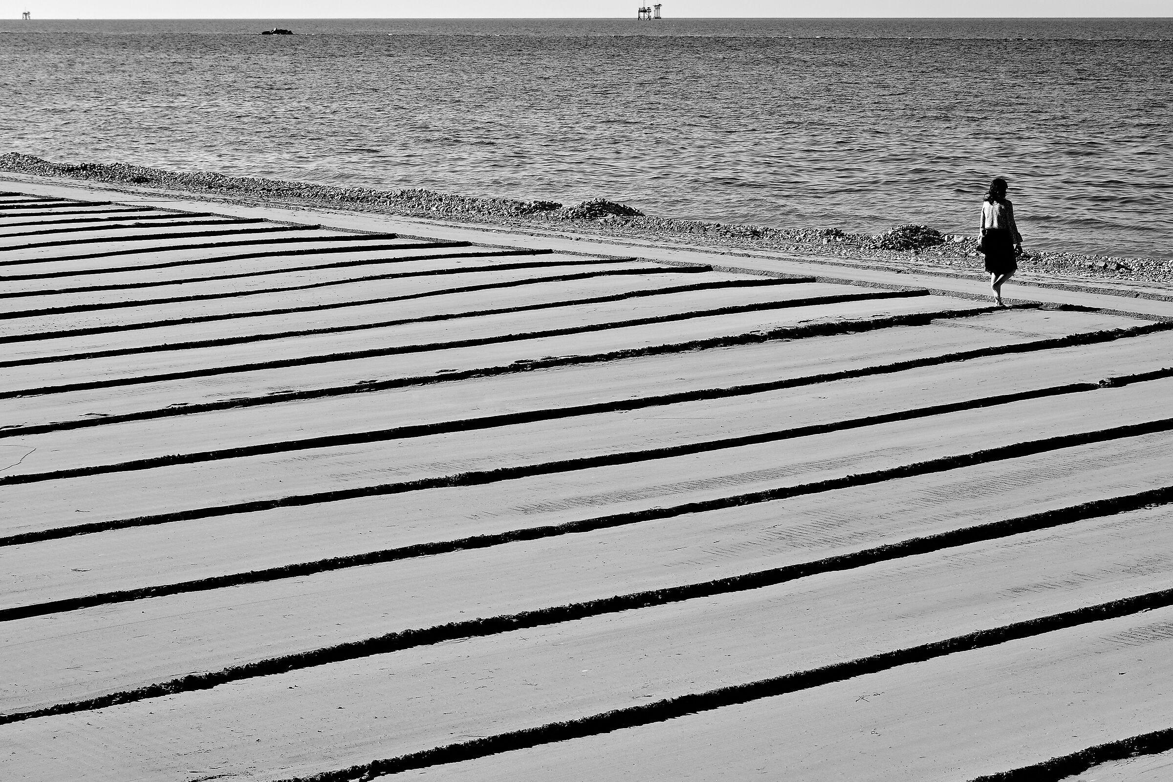 Steps in the sand...