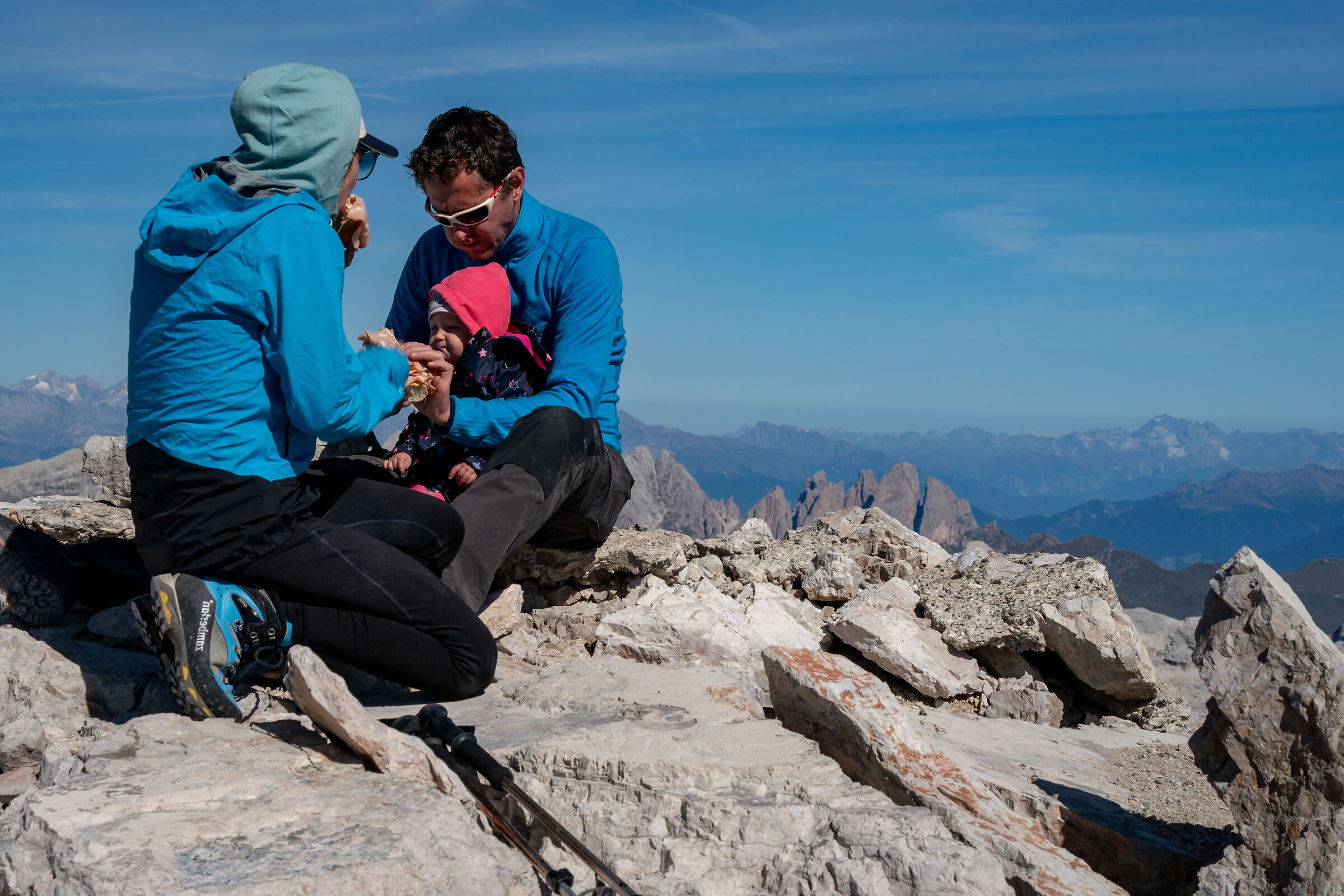 family lunch at high altitude...