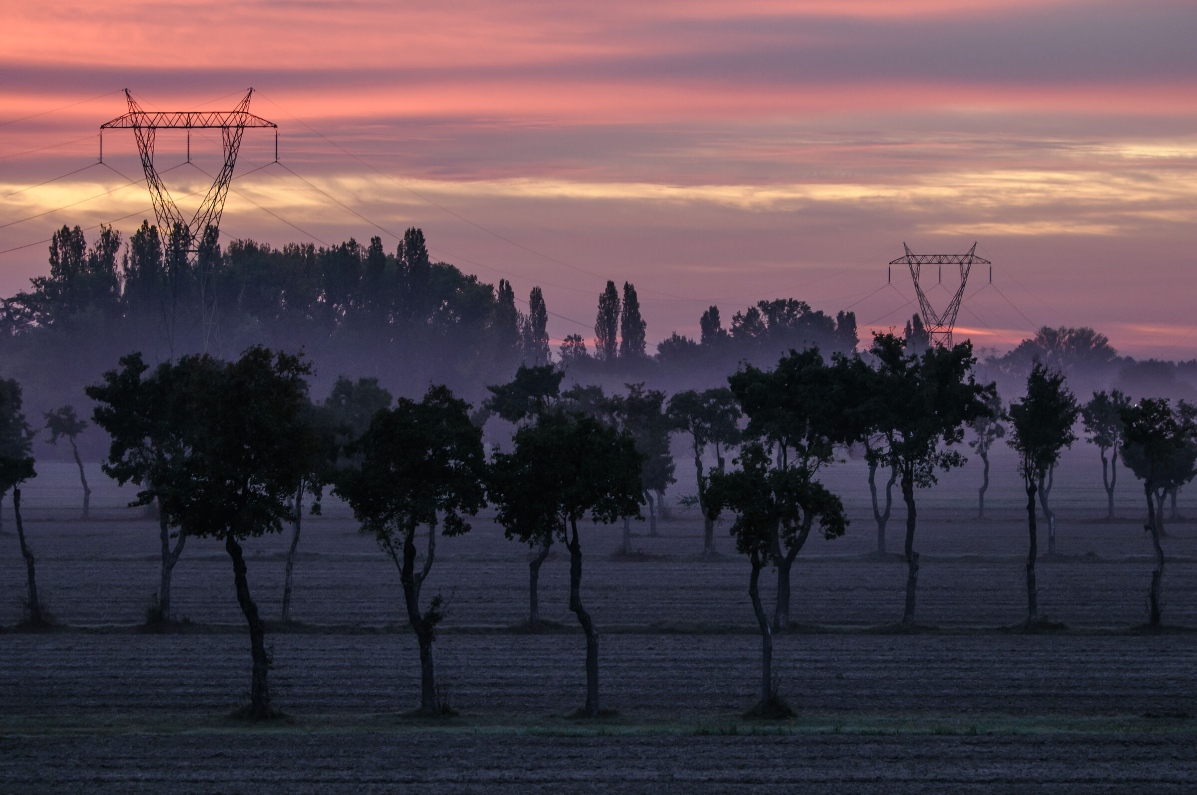 Sunrise in the Po Valley...