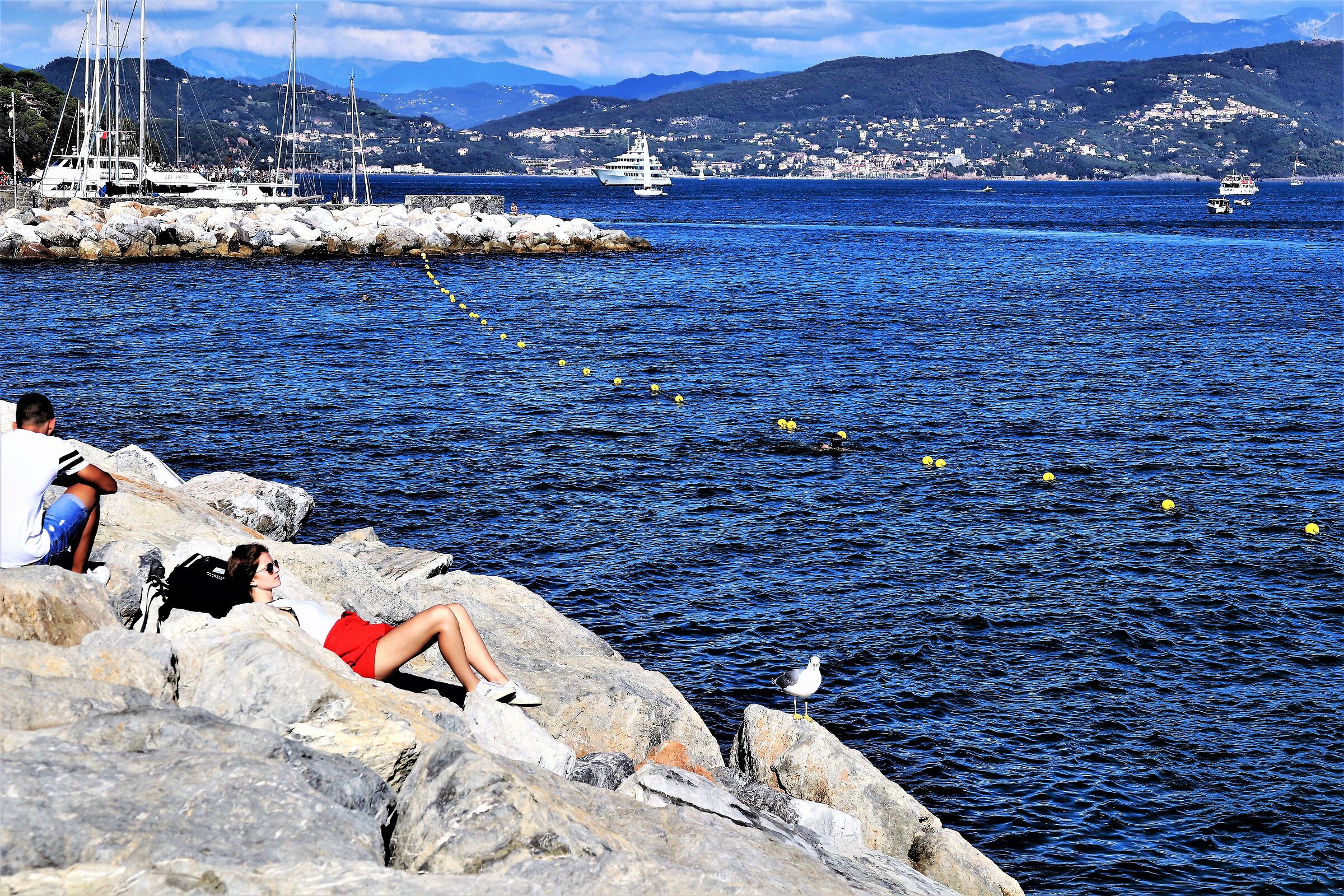 " Relax on the rocks in Porto Venere "...