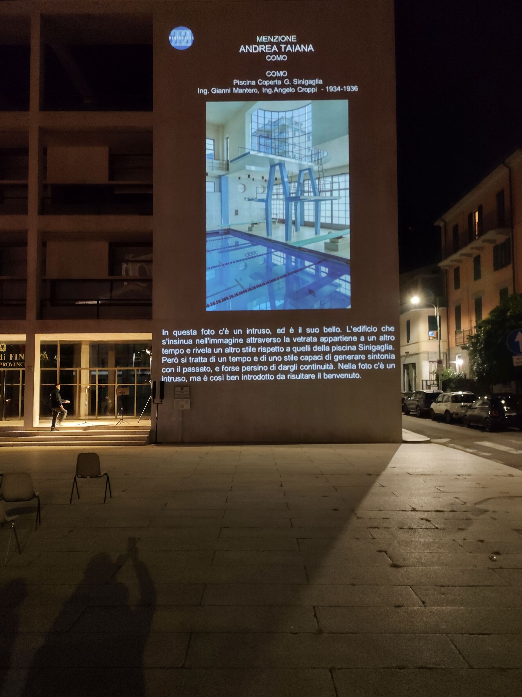 Swimming pool G.Sinigaglia mention PhotoMAARC projection ...