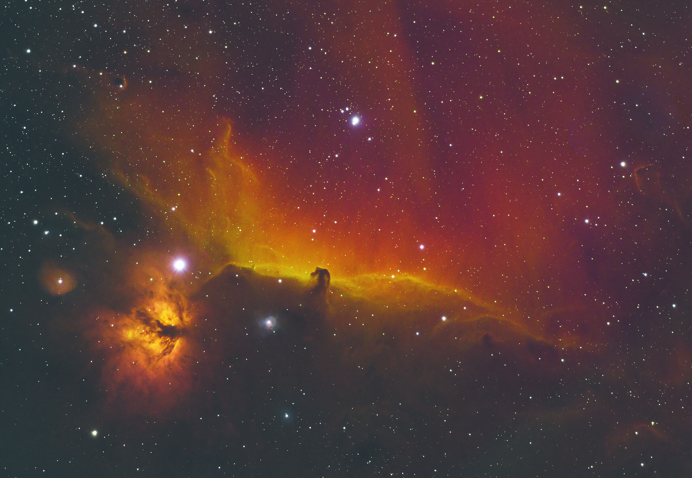 An alternative version of the usual Horse Nebula...