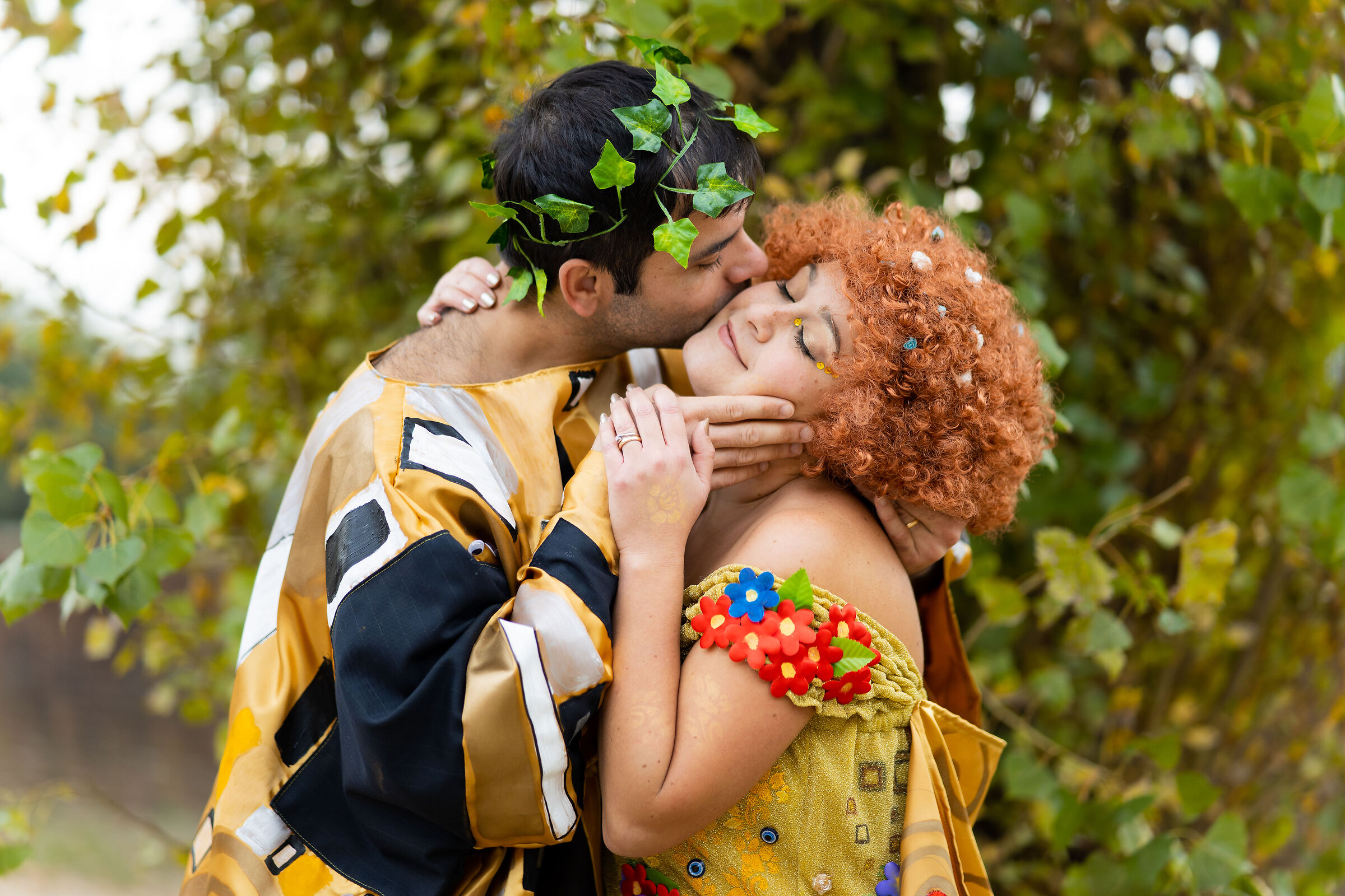 Klimt's kiss ...