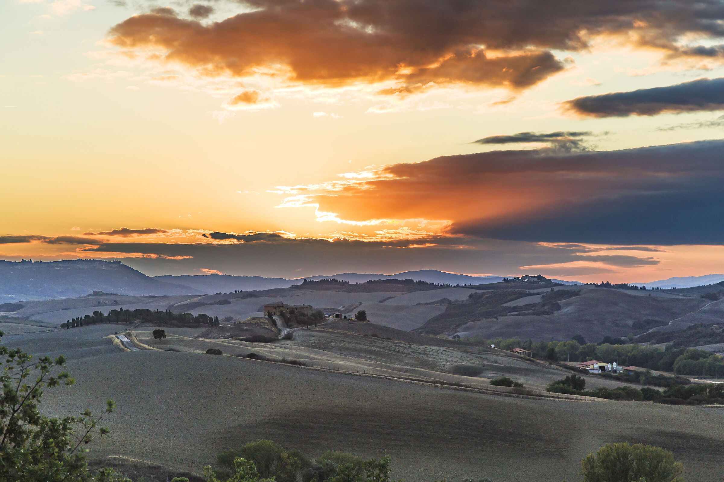 Val d'Orcia at sunset....