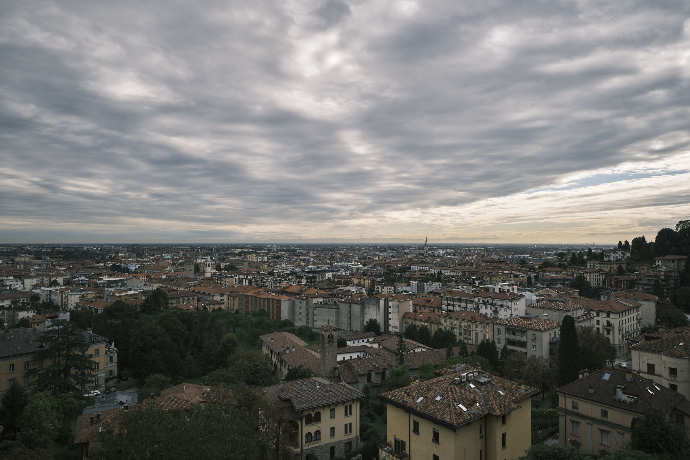 Bergamo, view from old town...
