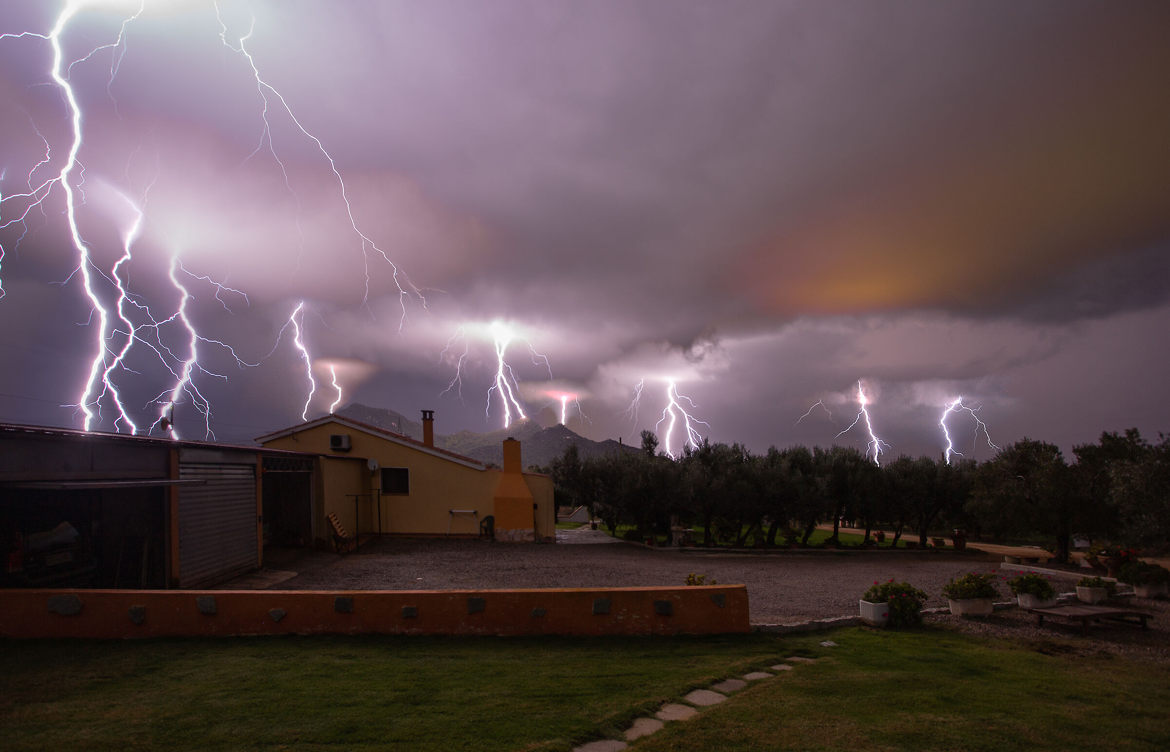 Lightning storm in Castiadas...