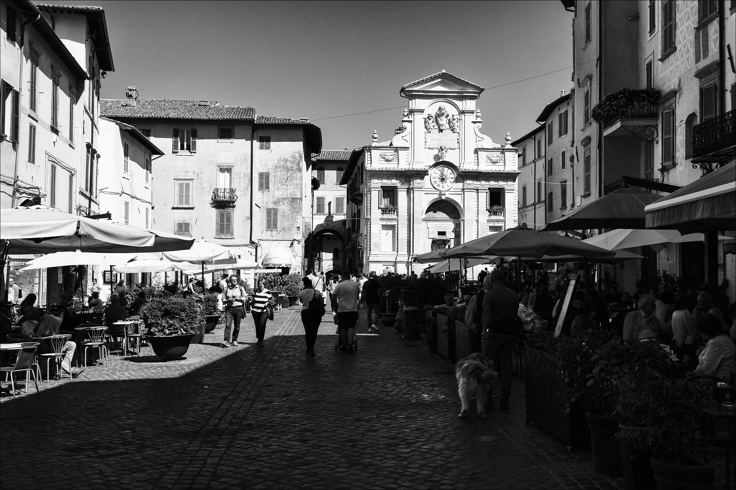 Market Square in Spoleto...