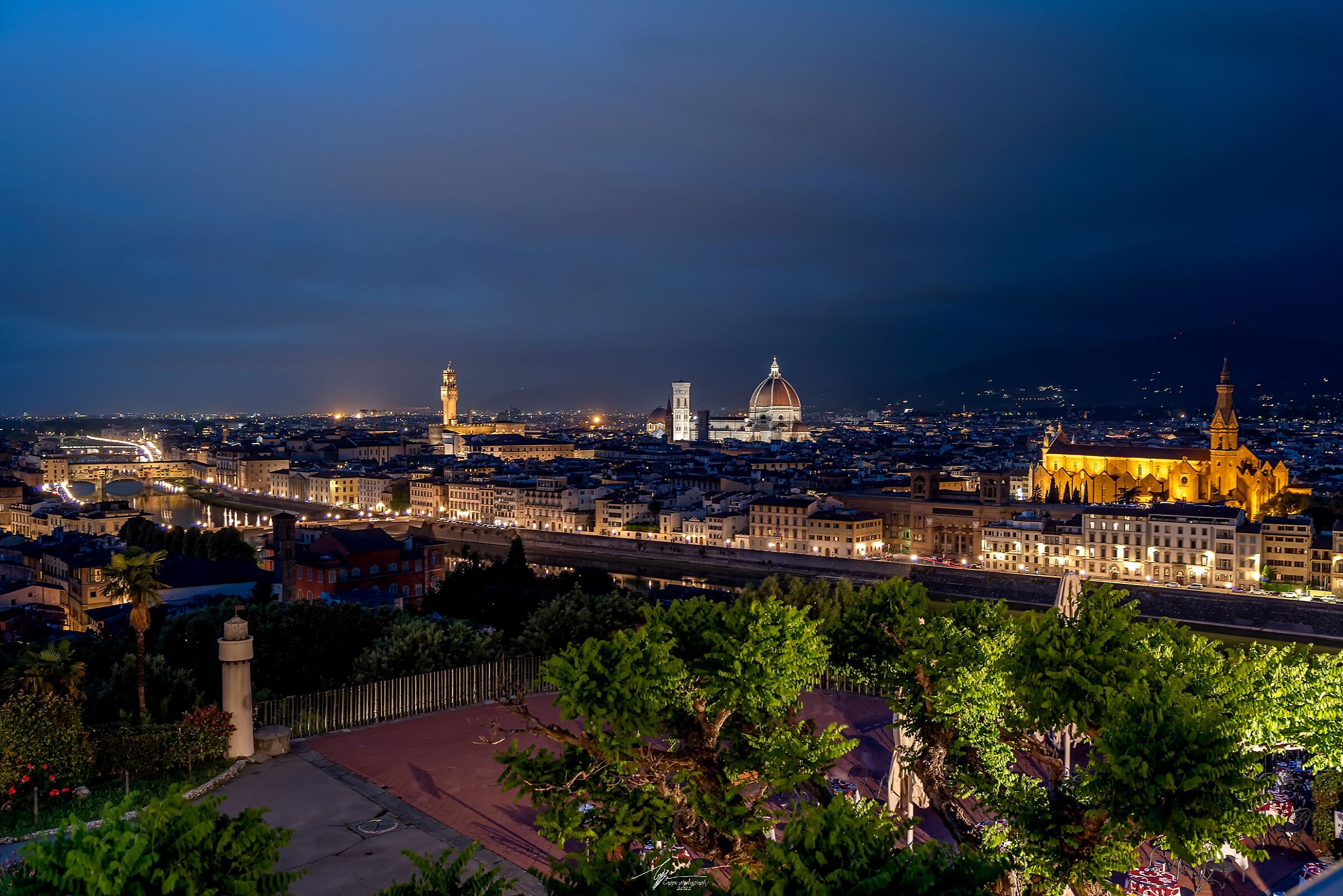 Florence seen at night from Piazzale Michelangelo...