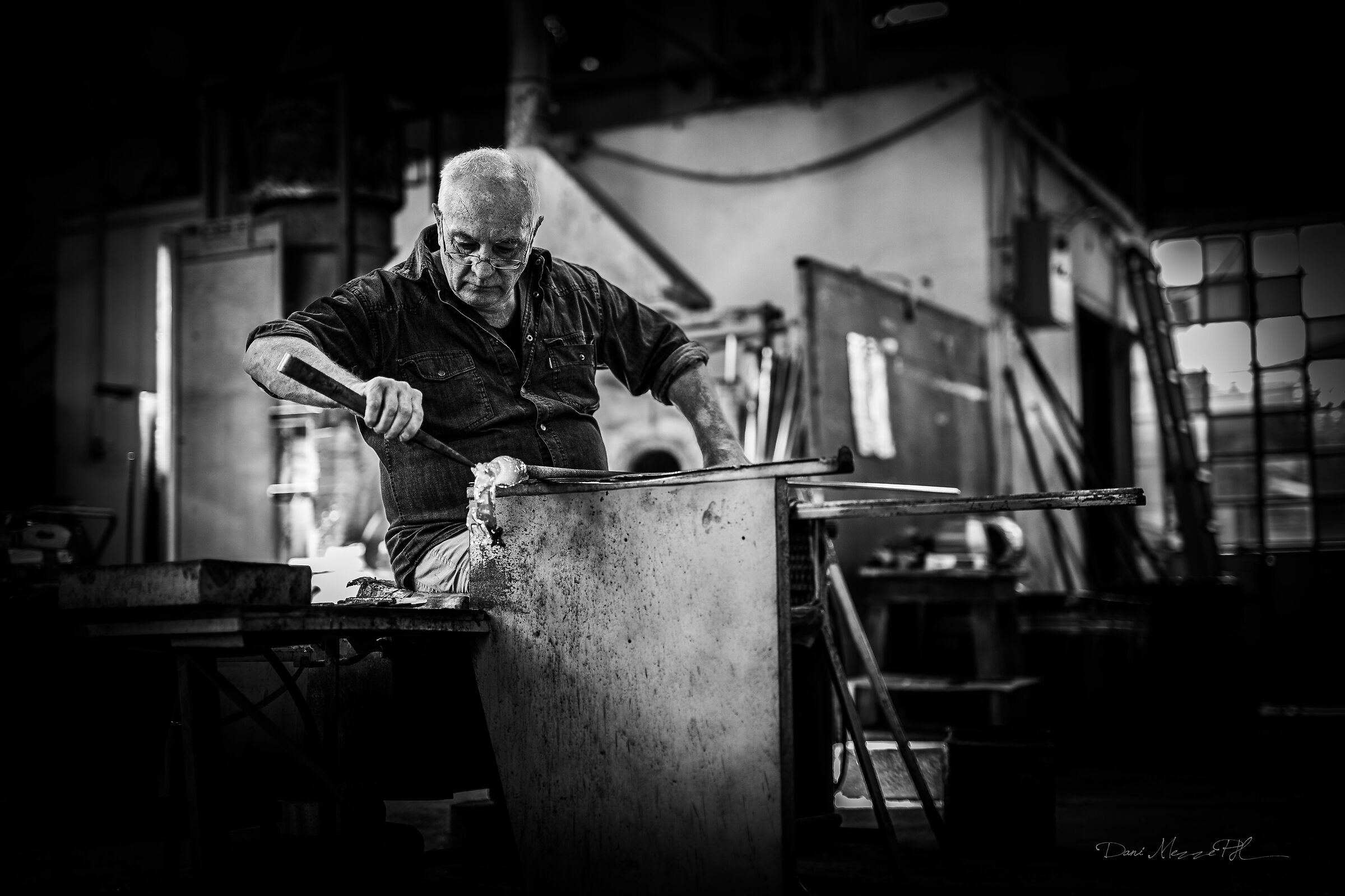 Pino, the glassmaker of Murano...