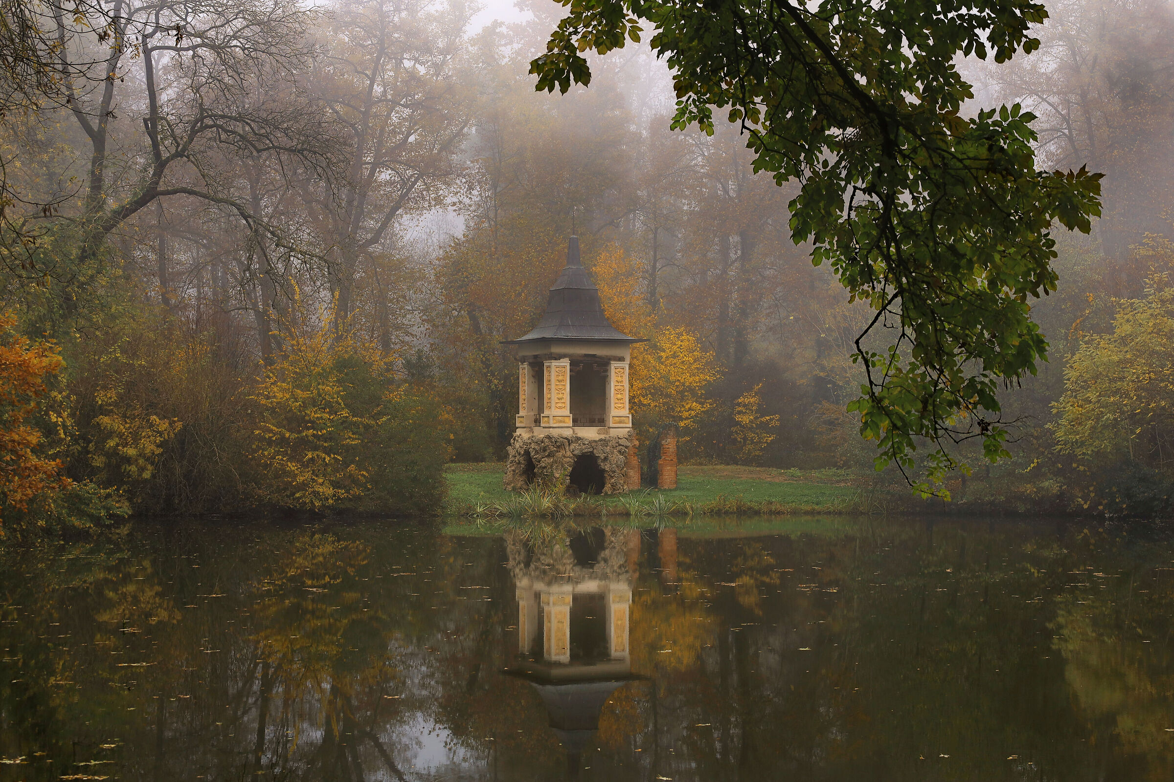 Park of Villa Medici del Vascello - Autumn day...