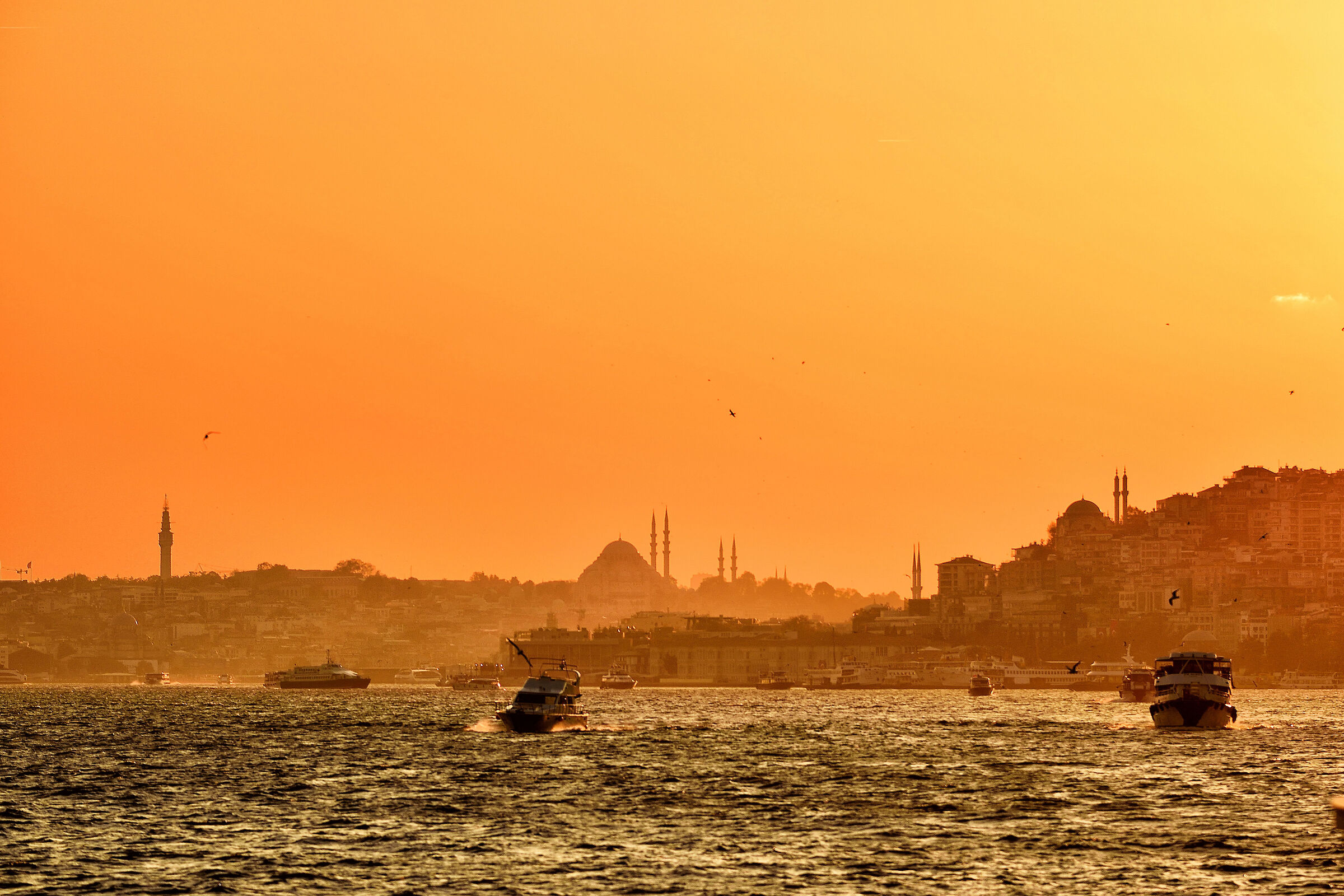 Bosphorus at sunset...