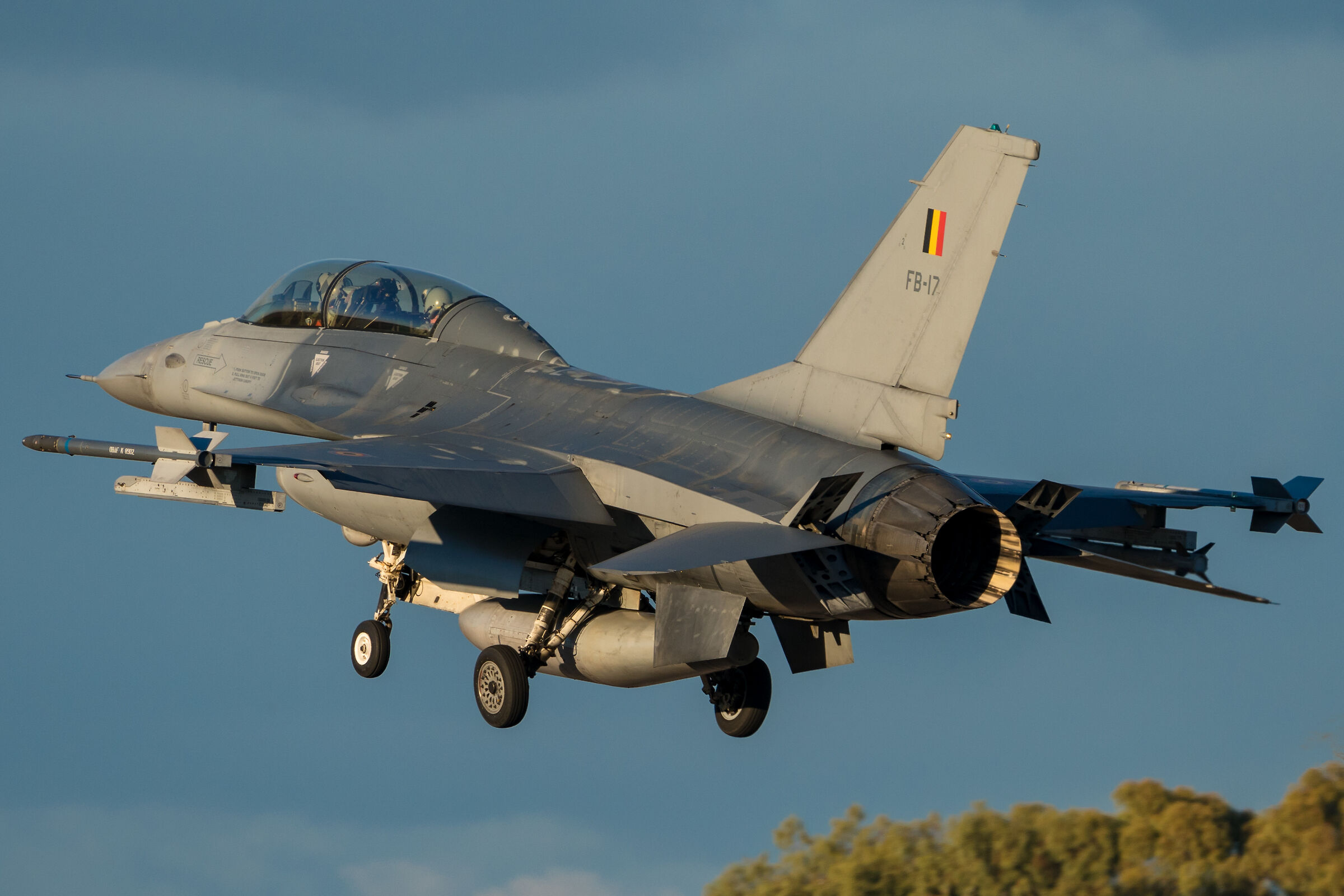 F16 Fighting Falcon in Landing ...