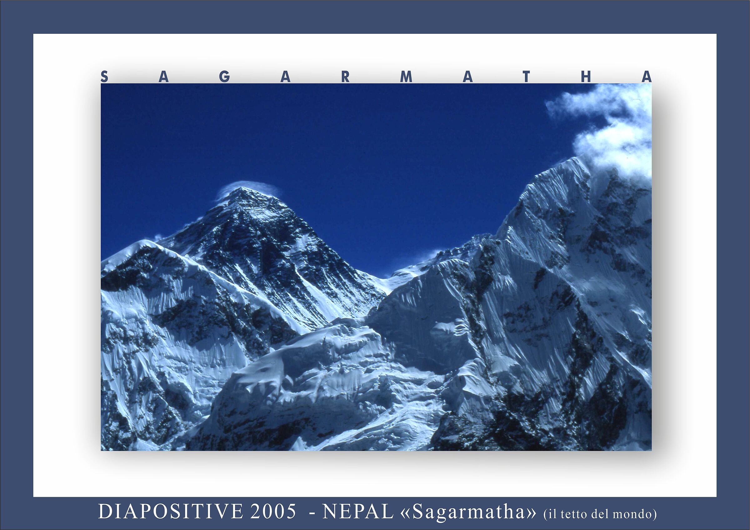 8,848 m - the Sagarmatha...