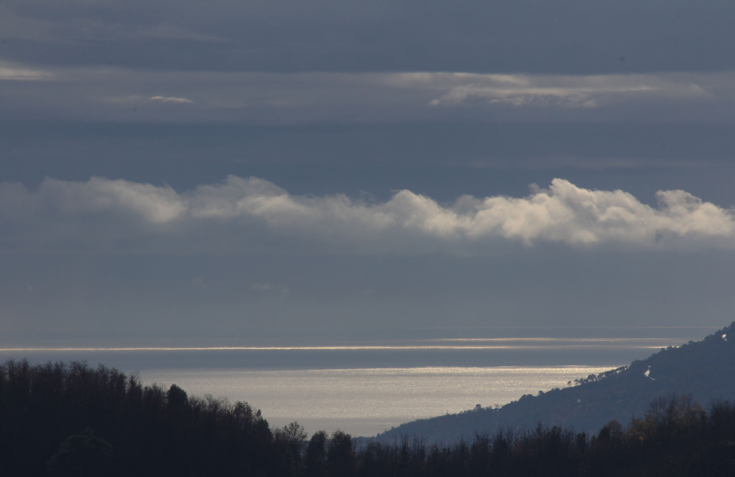 Golfo di Spezia in lontananza...