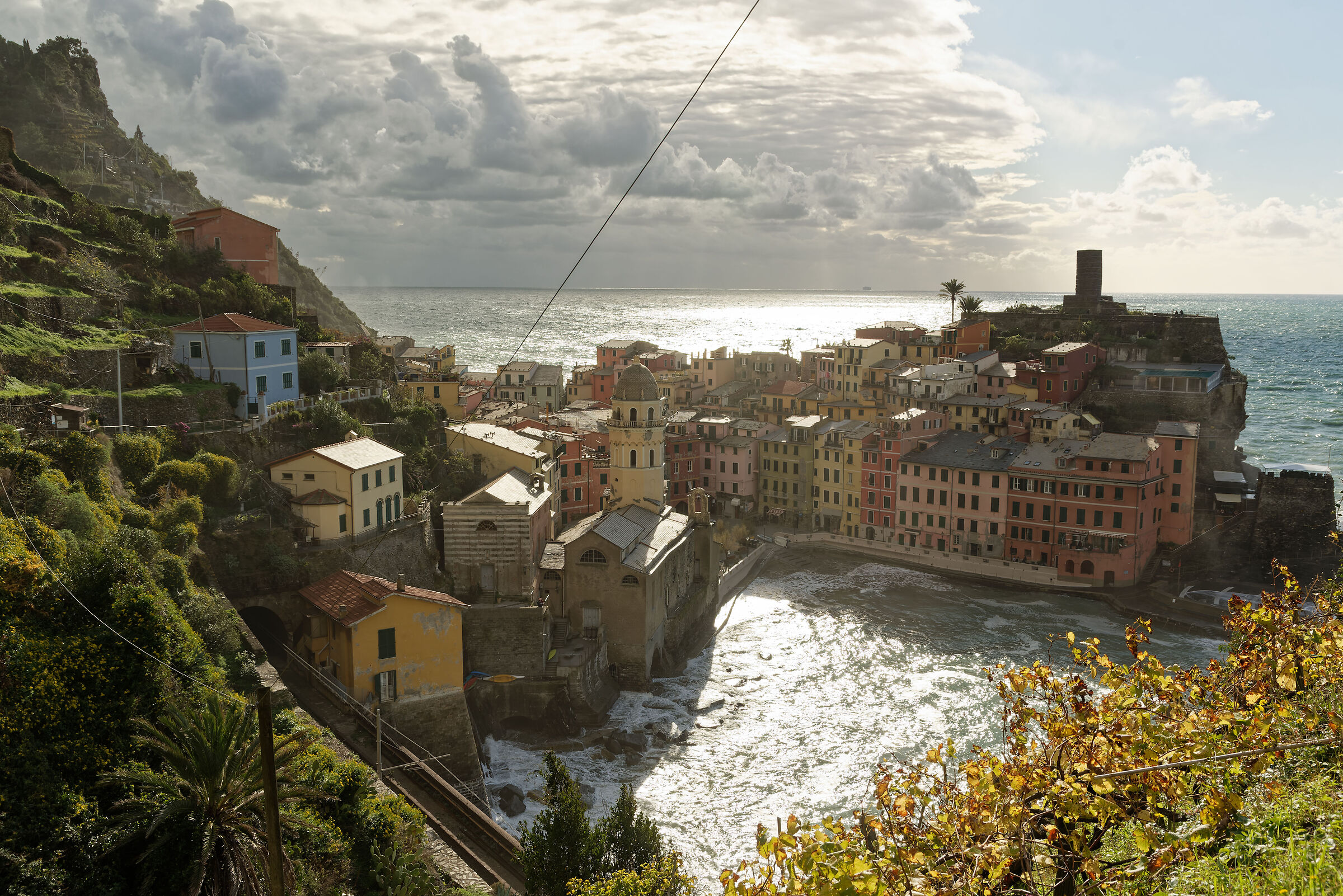 Vernazza and the changing weather...