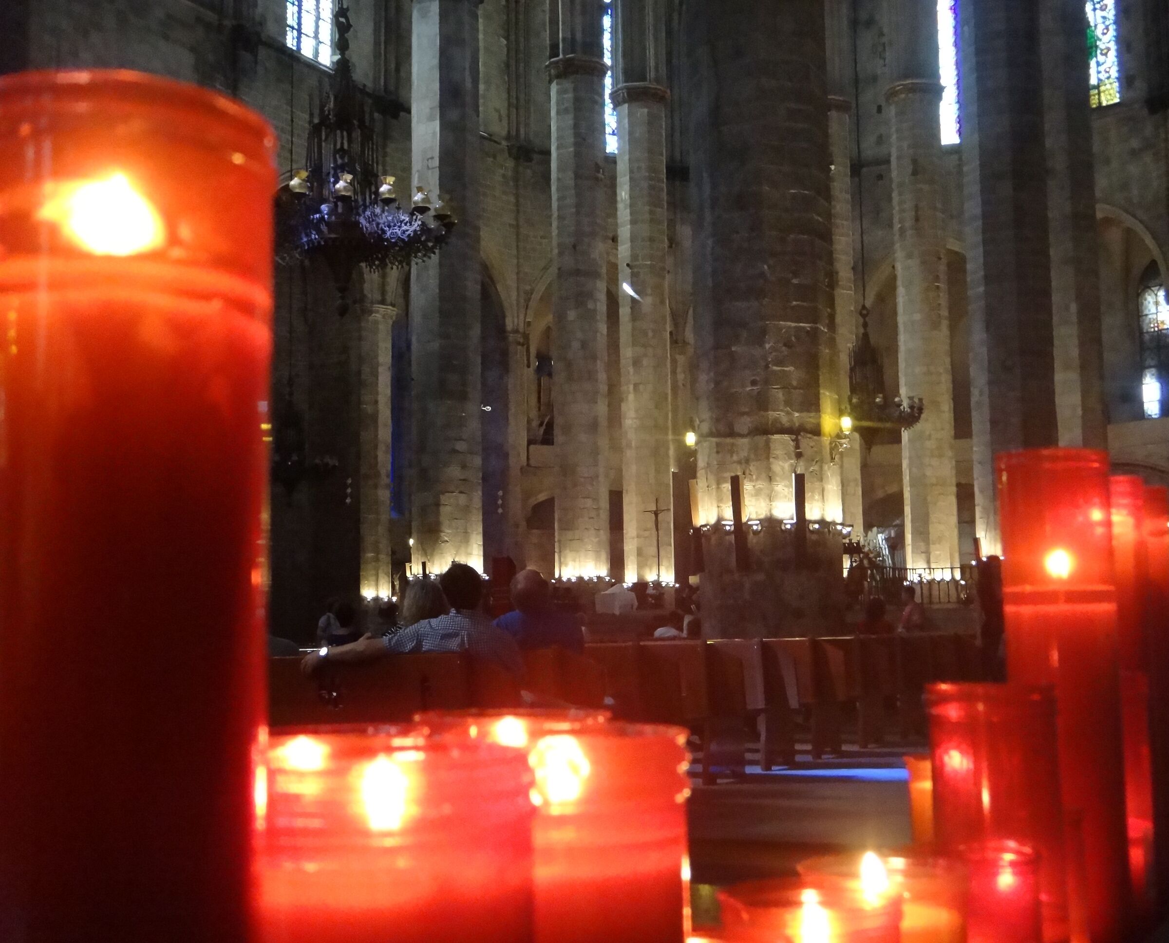 Votive candles - Duomo Barcelona...
