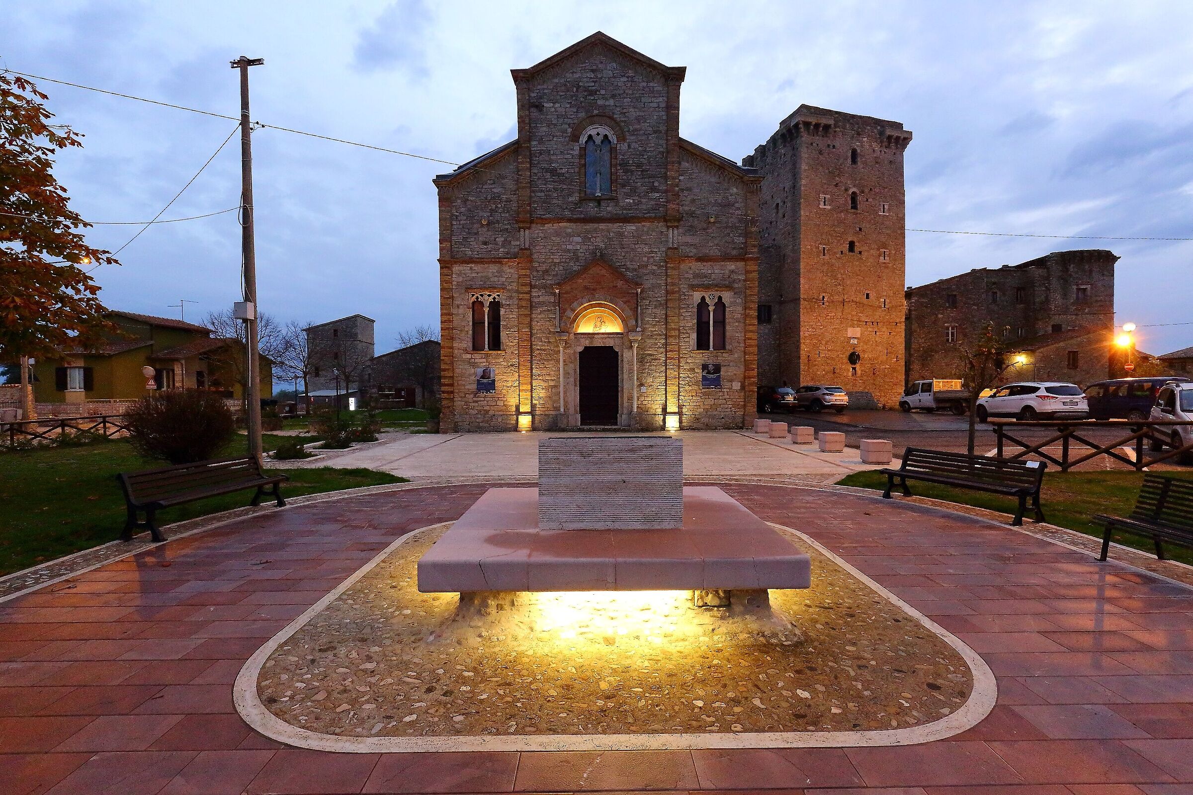 La chiesa di Grutti in Umbria...