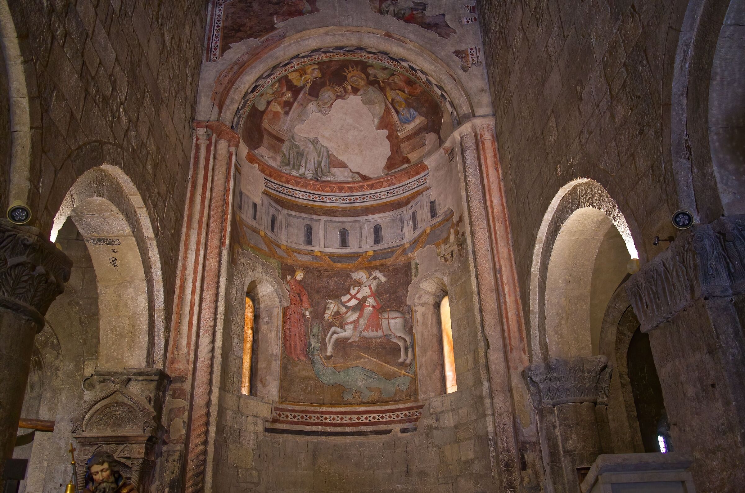 Vigoleno interior of the Pieve di San Giorgio...