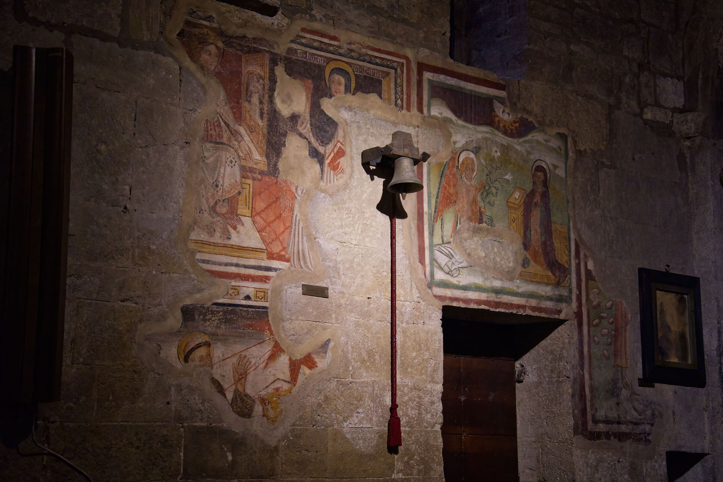 Vigoleno frescoes of the Pieve di San Giorgio...