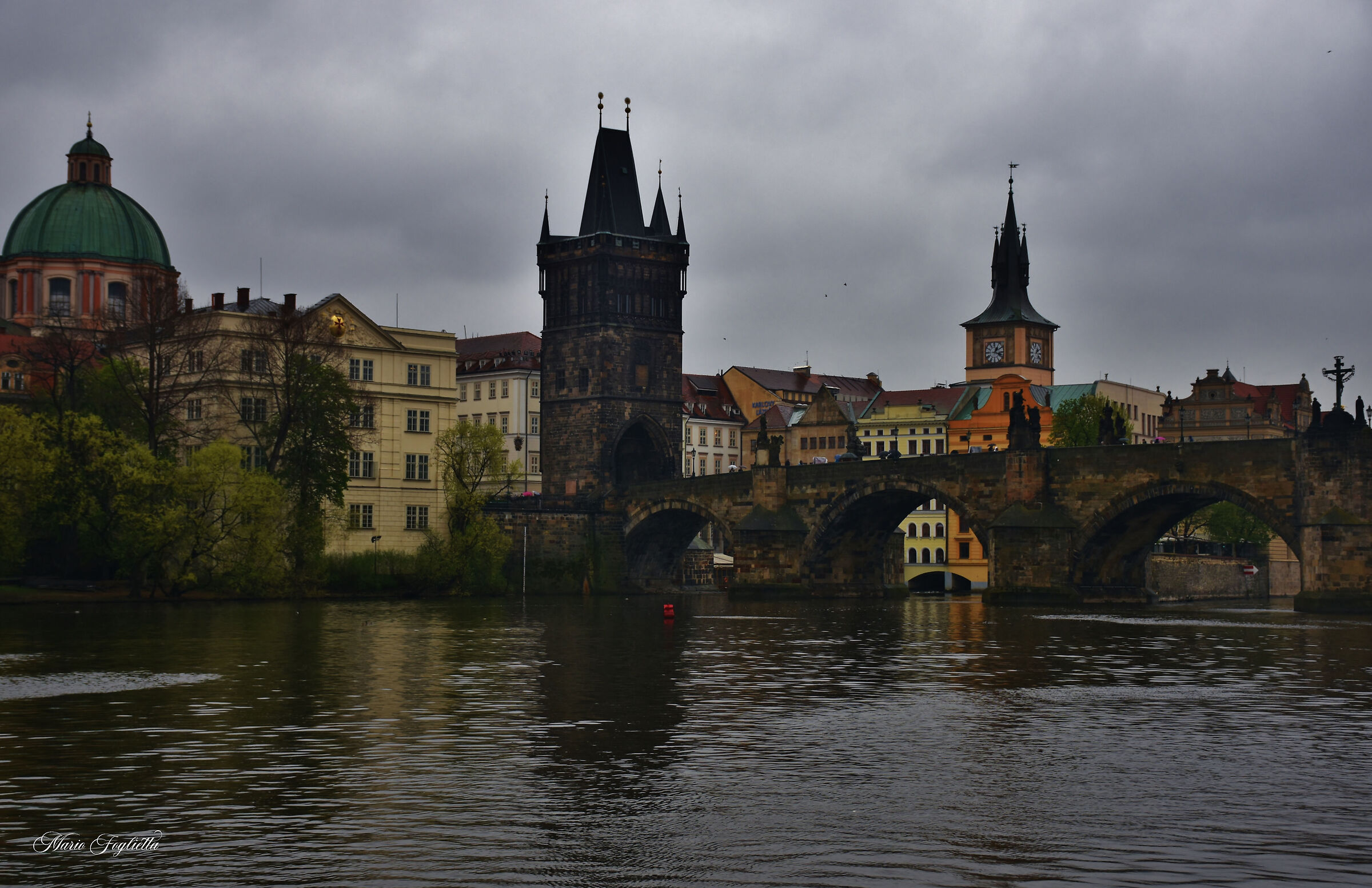 Prague.... a gray rainy day...
